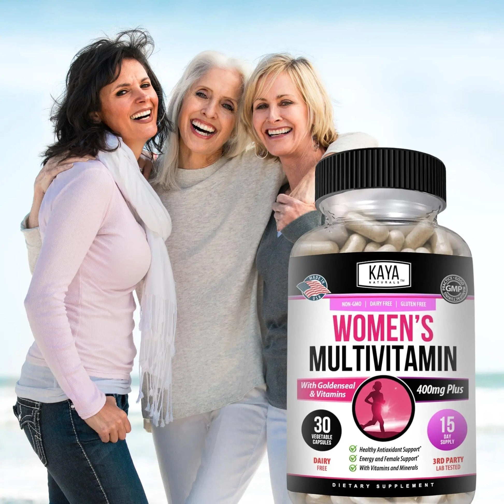 Kaya Naturals Women's Multivitamin, Overall Healthy Antioxidant, and Immune Support, Vitamins A, D, C, E, Biotin Kaya Naturals buy supplements canada