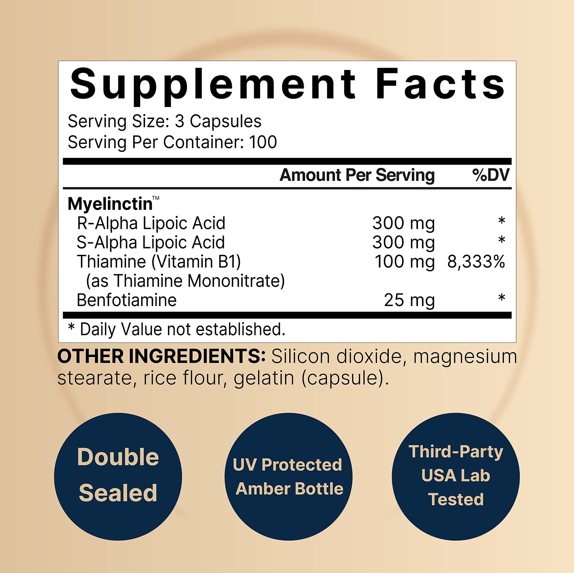 NatureBell Alpha Lipoic Acid 600mg Per Serving | 300 Capsules - with Vitamin B1 NatureBell buy supplements canada