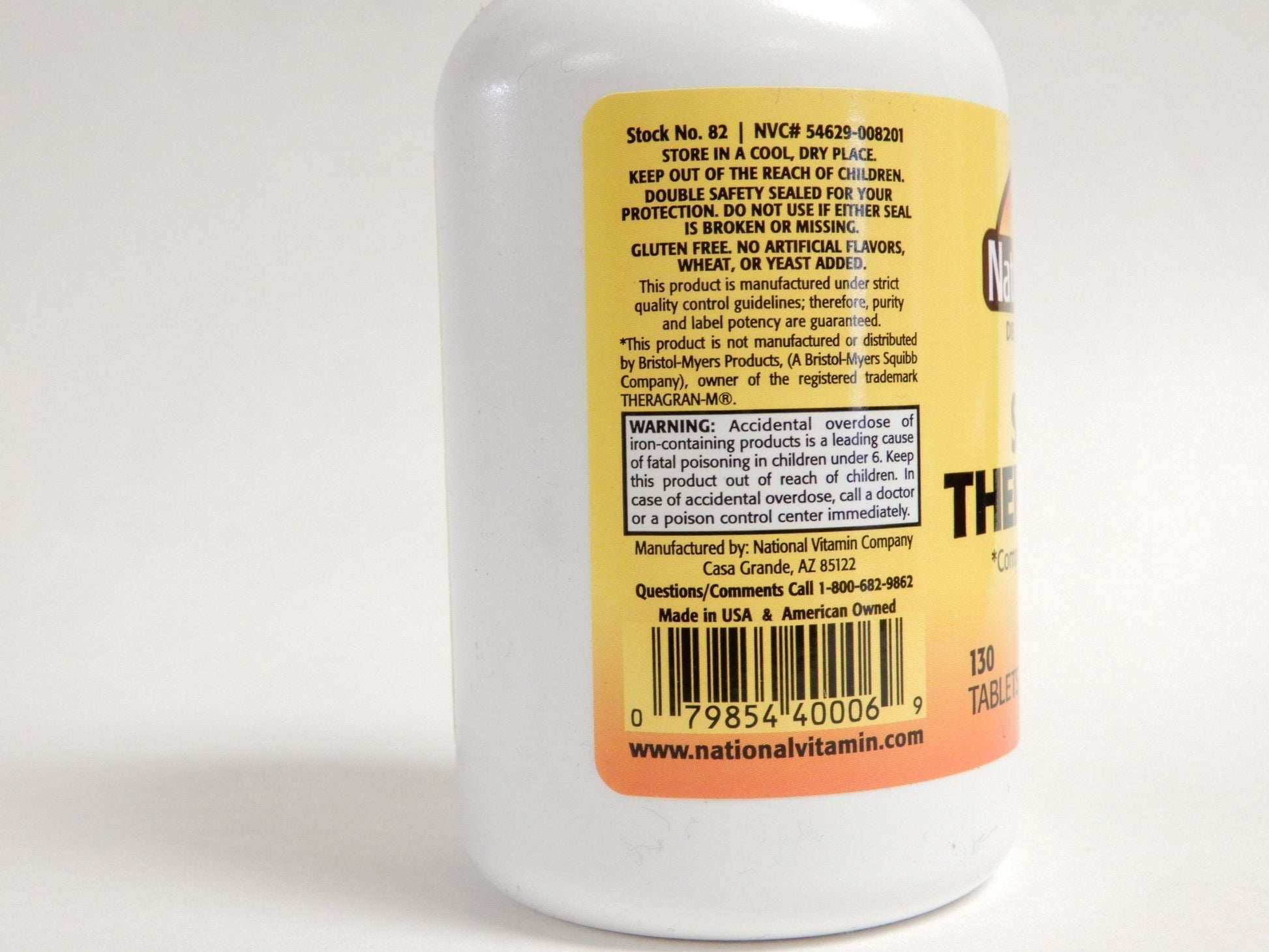 NAT B Super THERA Vite M TB 130 Nature's Blend buy supplements canada
