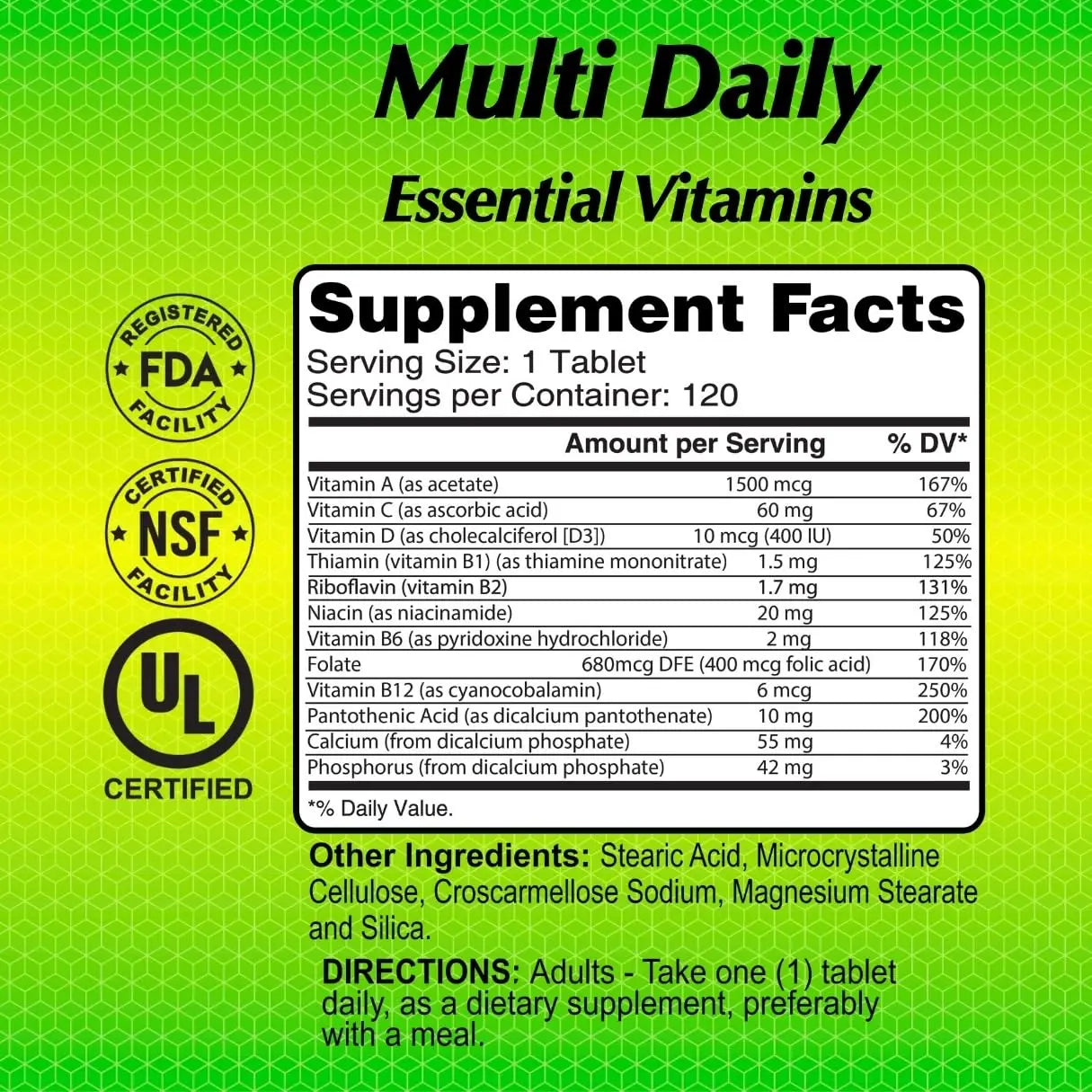 ALFA VITAMINS Multi Daily Vitamins Essential Vitamins to Support The Immune System and Promote a Healthy Lifestyle - 120 Tablets ALFA VITAMINS buy supplements canada