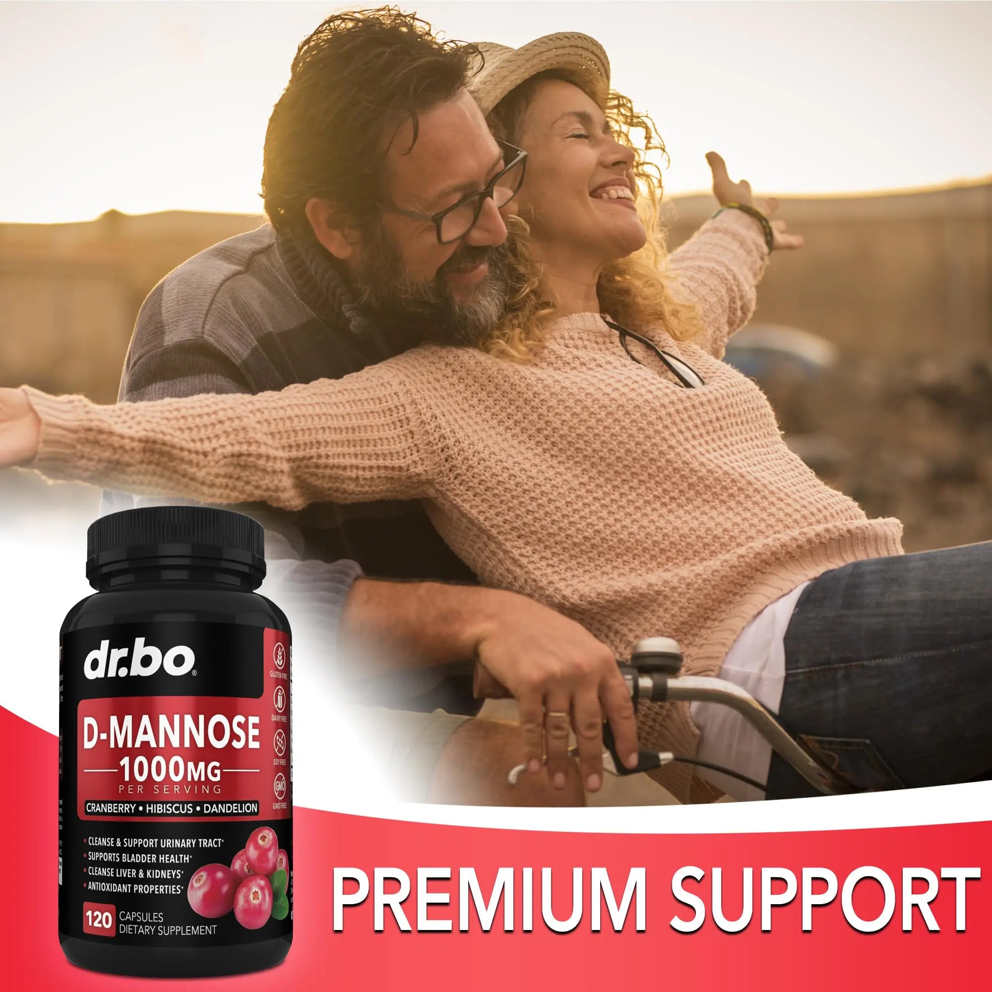 D Mannose Supplements for Women Pills - Natural D-Mannose 500mg Capsules, Cranberry DMannose Pills 1000mg Per Serving - Bladder Flush & Urinary Tract Cleanse Health Supplement - 120 Veg Capsules DR. BO buy supplements canada