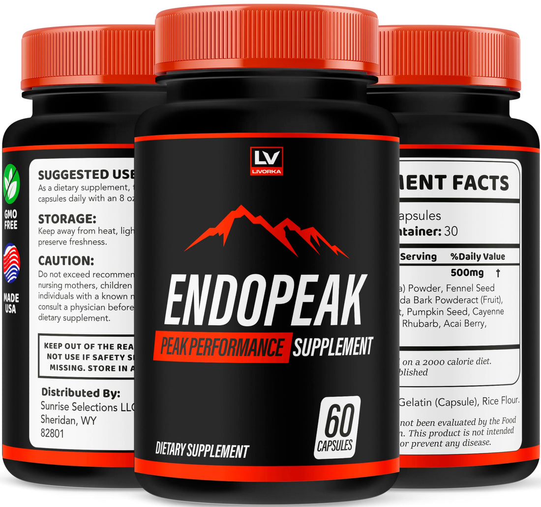 (5 Pack) Endopeak Capsules, Official Advanced Formula, 300 Capsules for 5 Months LIVORKA buy supplements canada