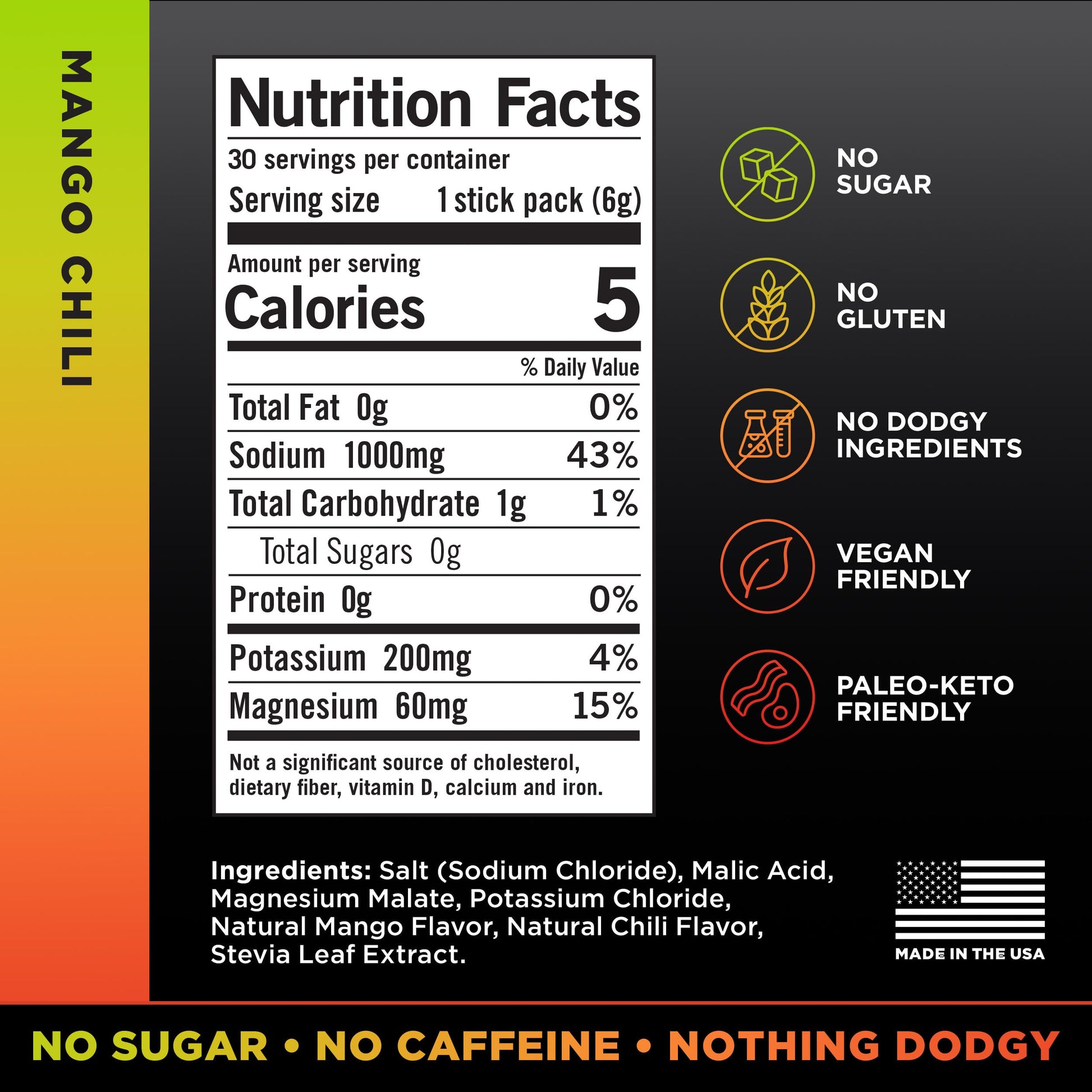 LMNT Zero Sugar Electrolytes - Mango Chili Salt | Drink Mix | 30 Count Drink LMNT buy supplements canada