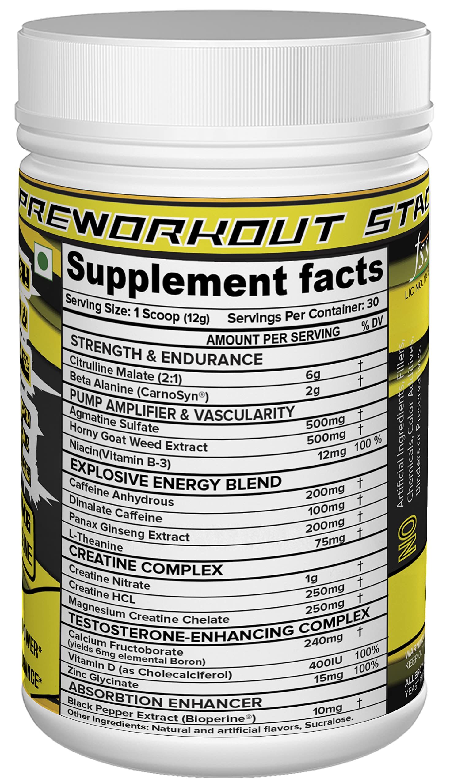 NutriJa Pre Xtreme - Pre Workout Supplement - 30 Servings (Tangy Orange) NutriJa buy supplements canada