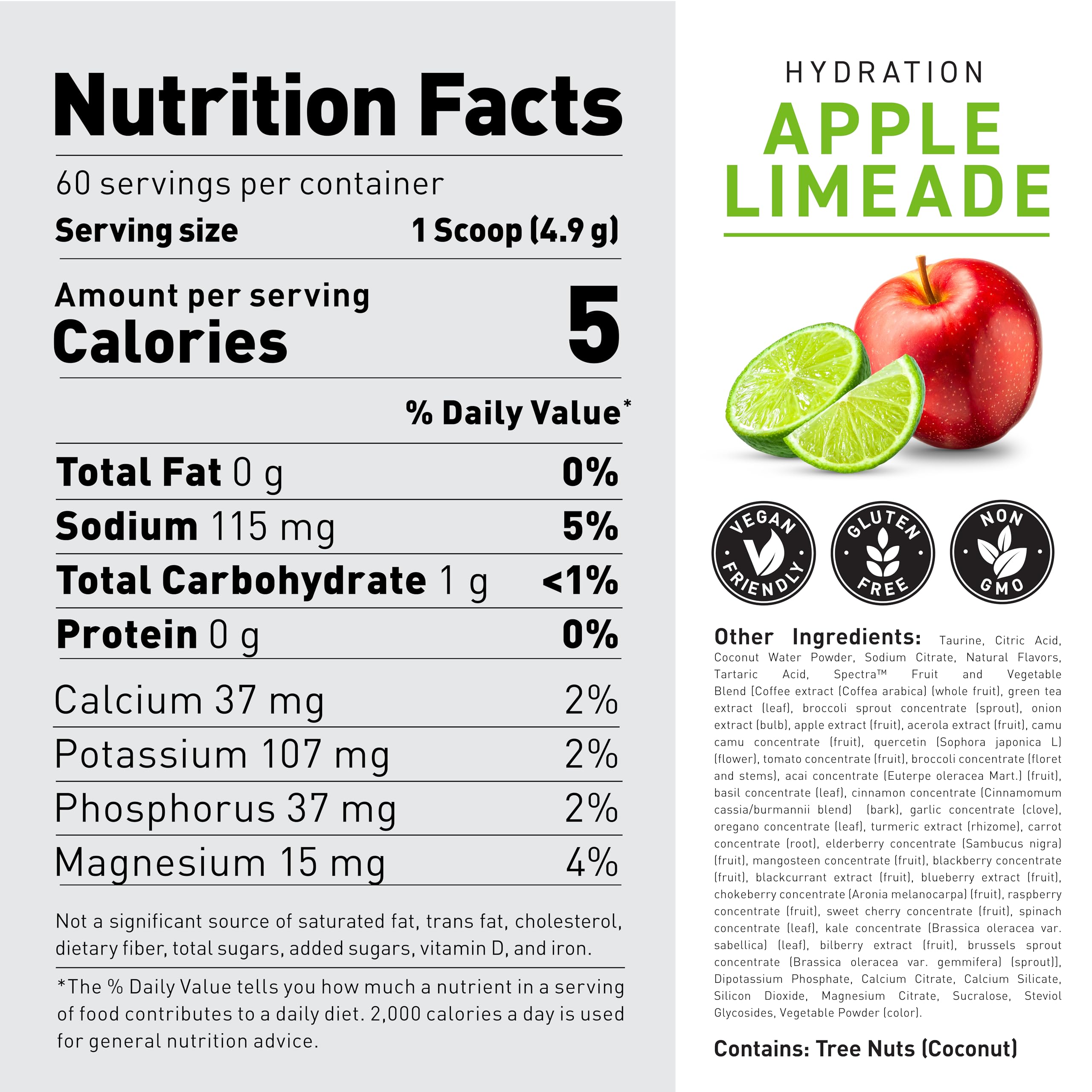 Kaged Electrolyte Hydration Powder Hydracharge Apple Limeade Sports Drink for Men and Women Pre, Post, Intra Workout Supplement 60 Servings Kaged buy supplements canada