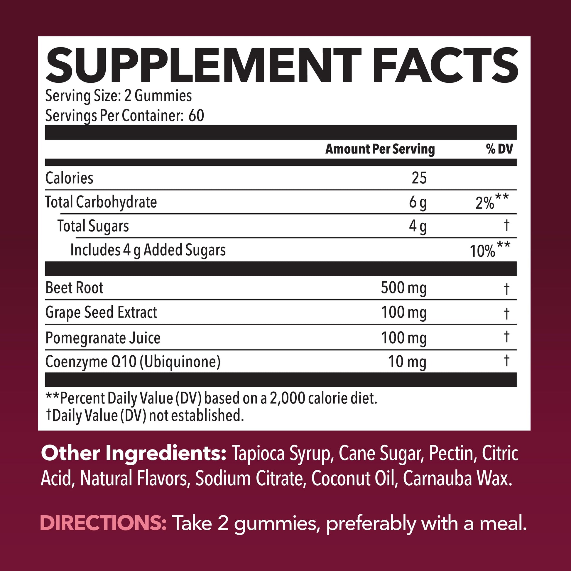 Beet Root Gummies with COQ10 & Pomegranate - Nitric Oxide Supplement for Men and Women - Beetroot for Endurance, Performance, Recovery - Vegan, Non-GMO, Gluten Free - HAVASU NUTRITION buy supplements canada