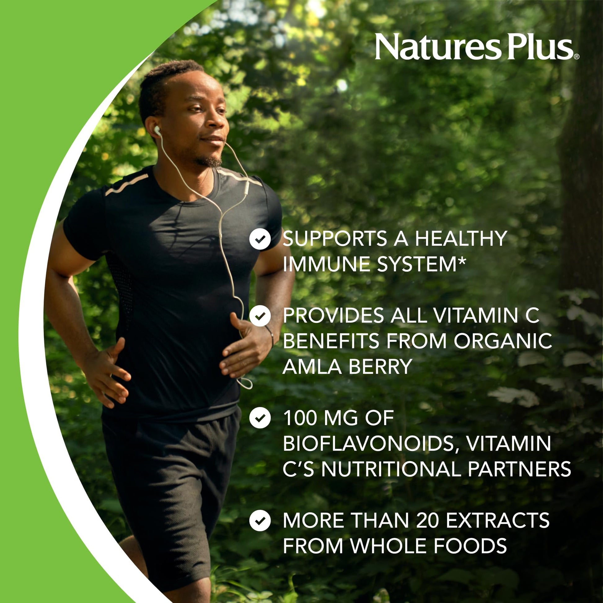 NaturesPlus Source of Life Garden Vitamin C - 60 Capsules - Immune System Support - USDA Certified Organic, Non-GMO, Vegan, Gluten Free - 30 Servings NaturesPlus buy supplements canada