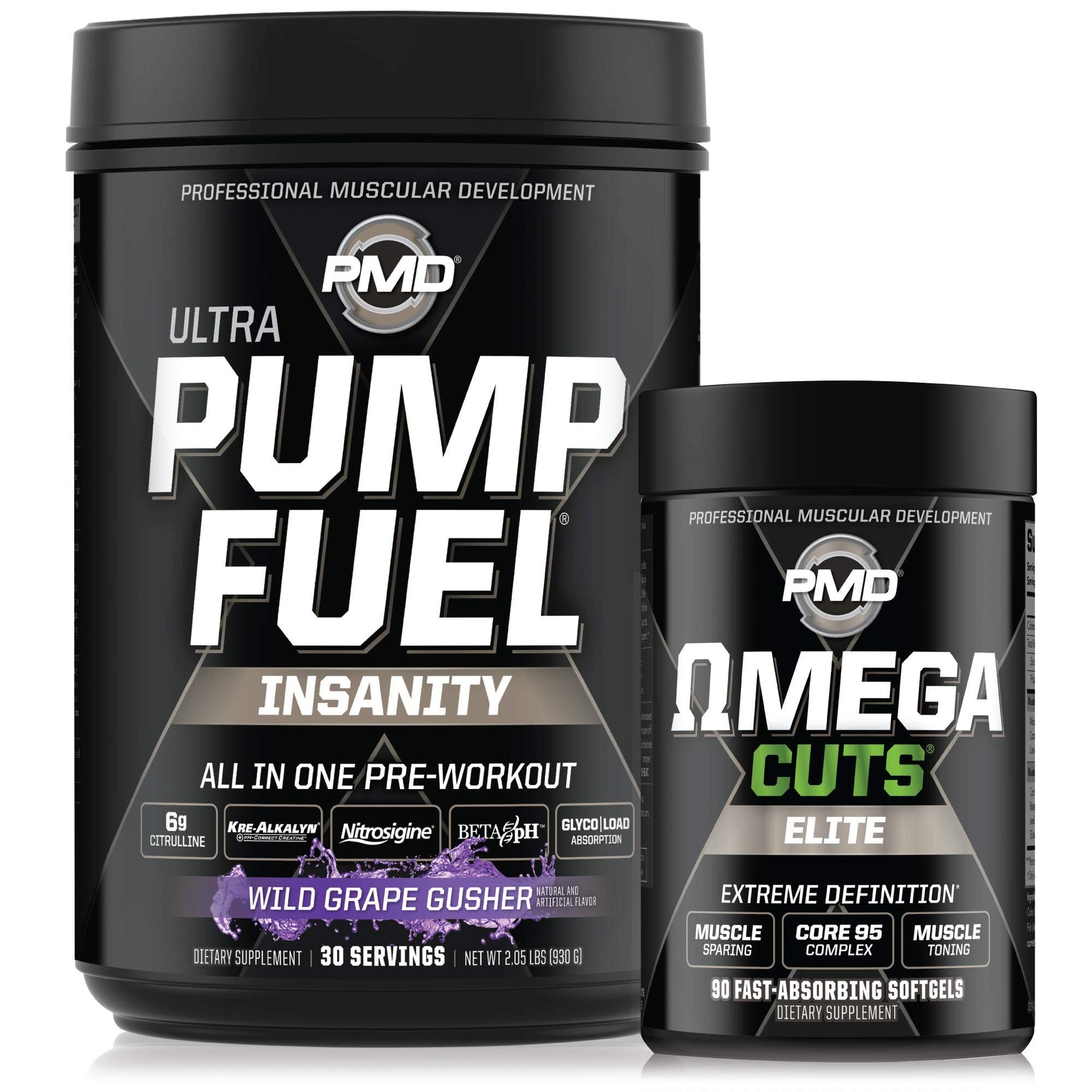 PMD Sports Ultra Pump Fuel Insanity - Pre Workout - Grape Gusher (30 Servings) PMD buy supplements canada