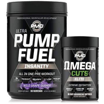 PMD Sports Ultra Pump Fuel Insanity - Pre Workout - Grape Gusher (30 Servings) PMD buy supplements canada
