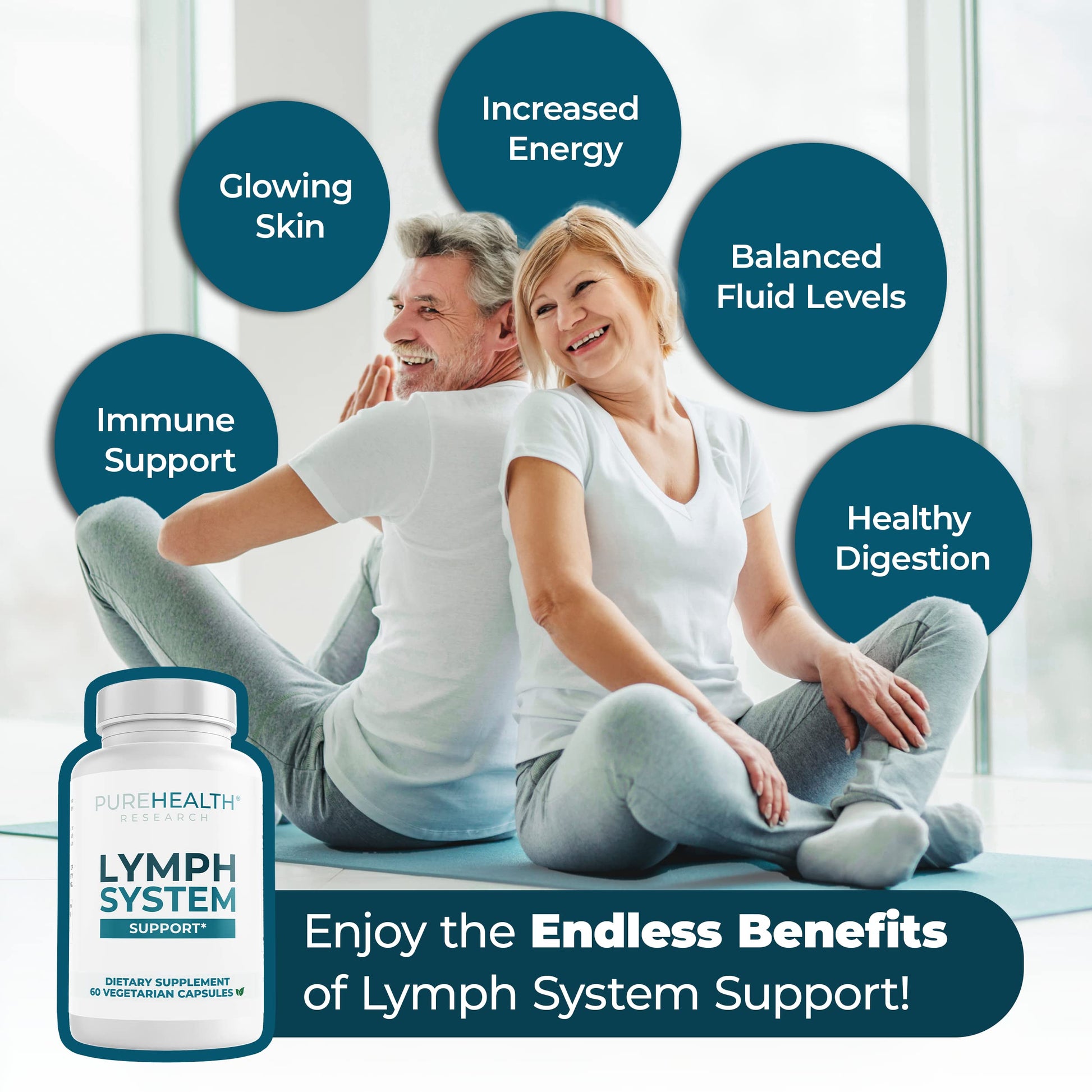 PUREHEALTH RESEARCH Lymph System Support Supplement - Lymphatic Drainage Supplement PUREHEALTH RESEARCH buy supplements canada