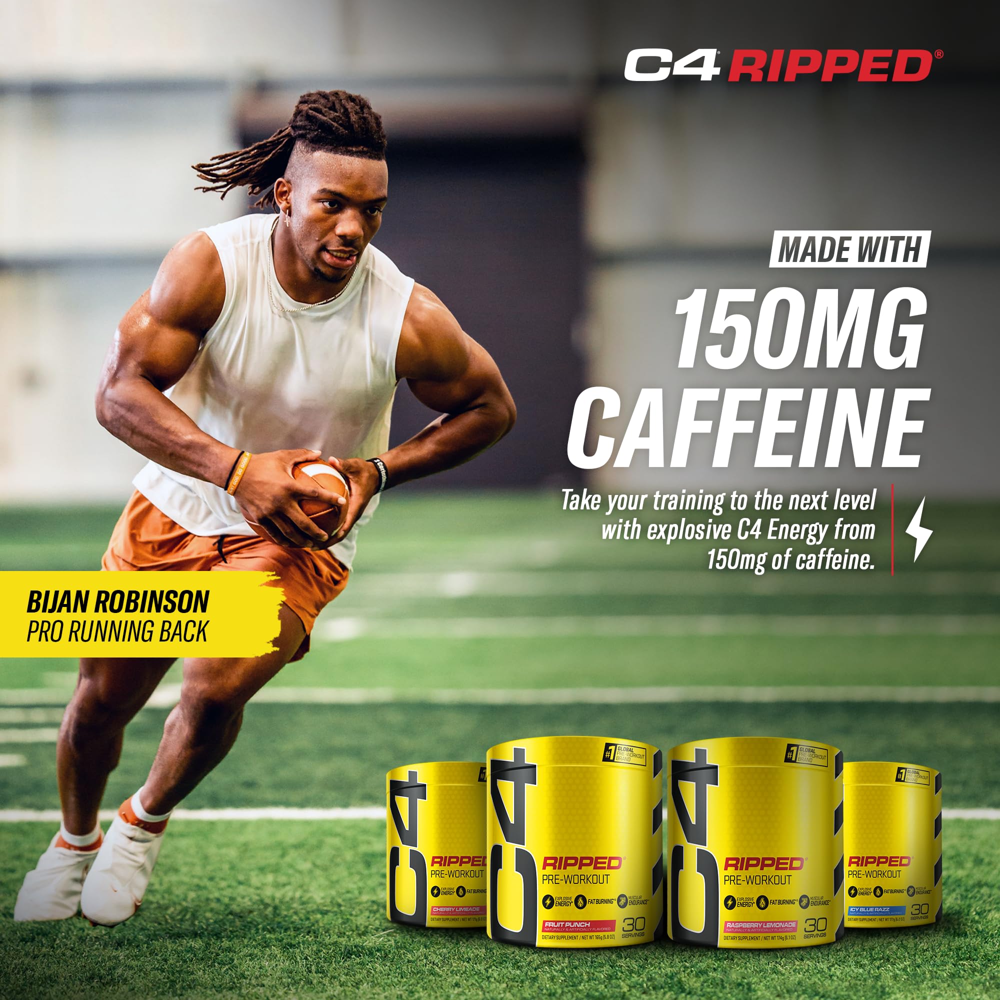 Cellucor C4 Ripped Pre Workout Powder Cherry Limeade | Creatine Free + Sugar Free Cellucor buy supplements canada