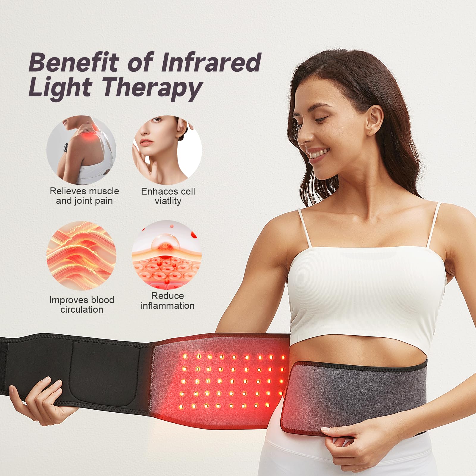 Headot Red Light Therapy Wrap Belt for Body, Men and Women Gift,100 LEDs,5Gears 9Timers HeaDot buy supplements canada