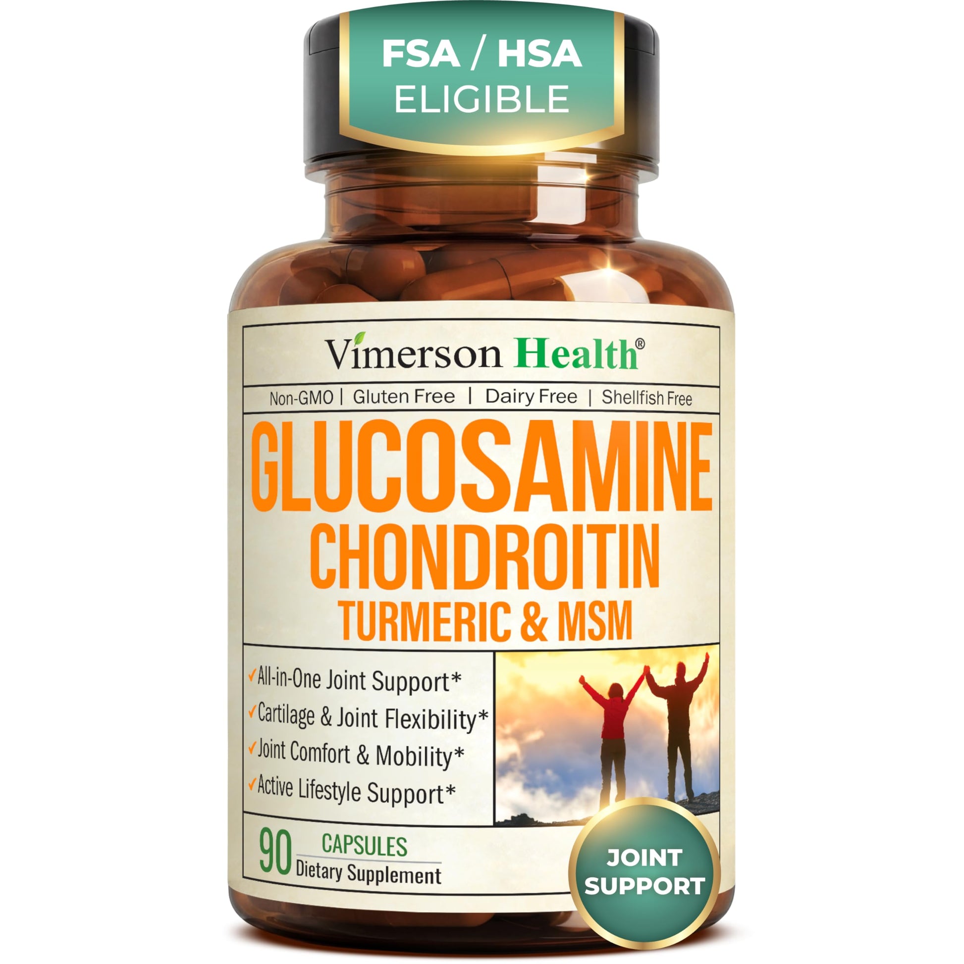 Glucosamine Chondroitin MSM – Joint Support Supplement for Women and Men with Glucosamine Sulfate 1500 mg, Chondroitin and MSM Vimerson Health buy supplements canada