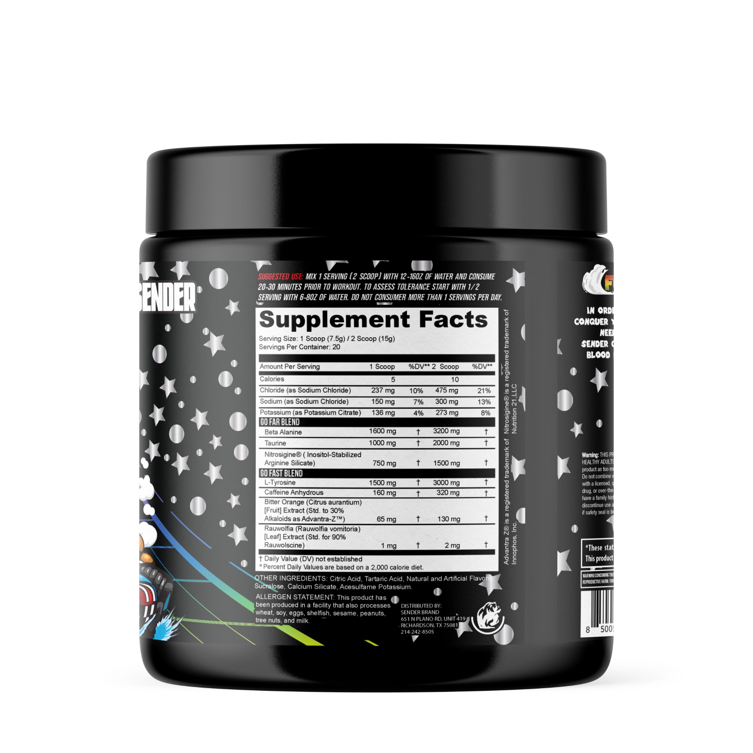 Sender Brand Clutch Hot Pursuit - High-Stim Pre-Workout Powerhouse with Beta Alanine Sender buy supplements canada