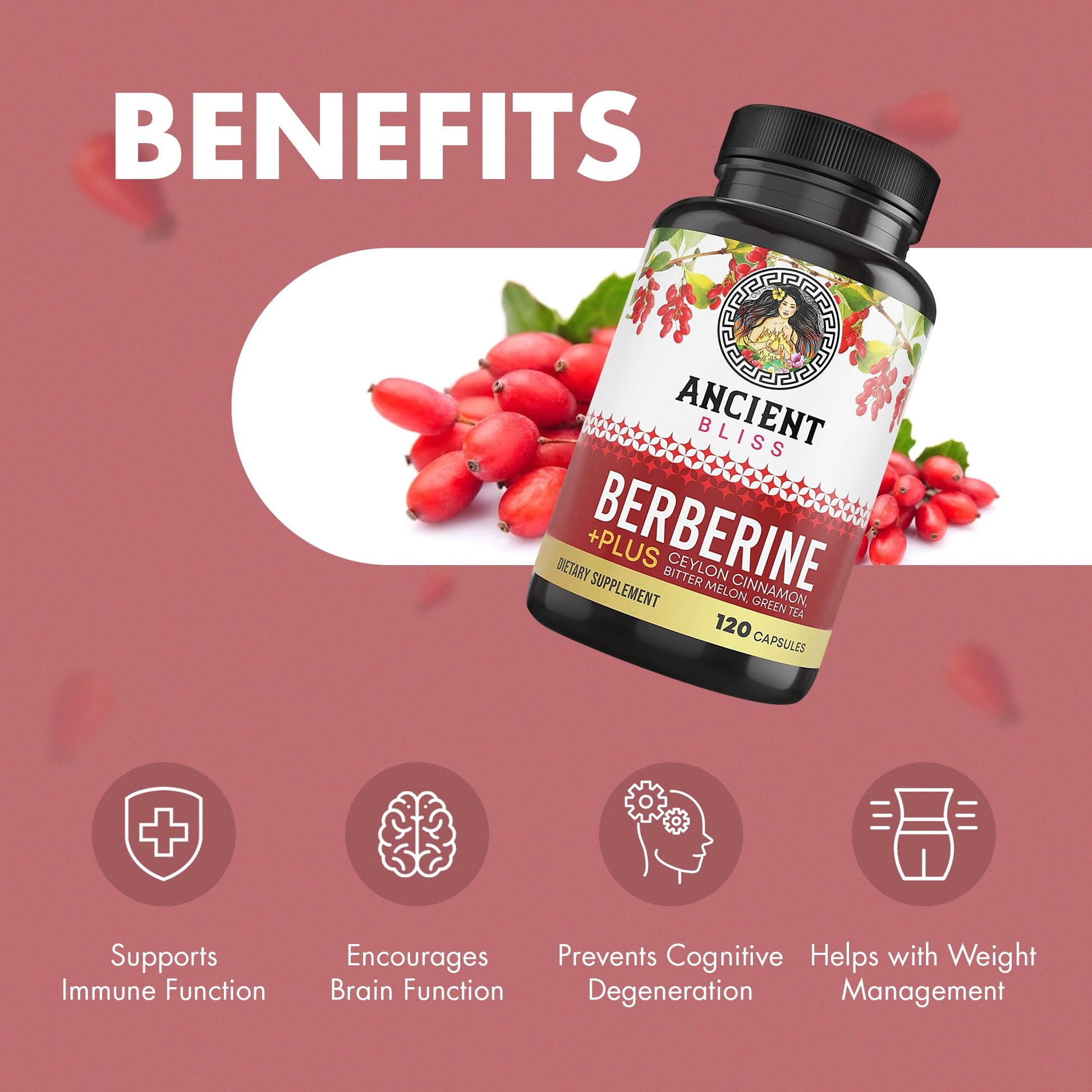 Ancient Bliss Berberine HCL 1200mg with Ceylon Cinnamon, Bitter Melon, and Green Tea Ancient Bliss buy supplements canada