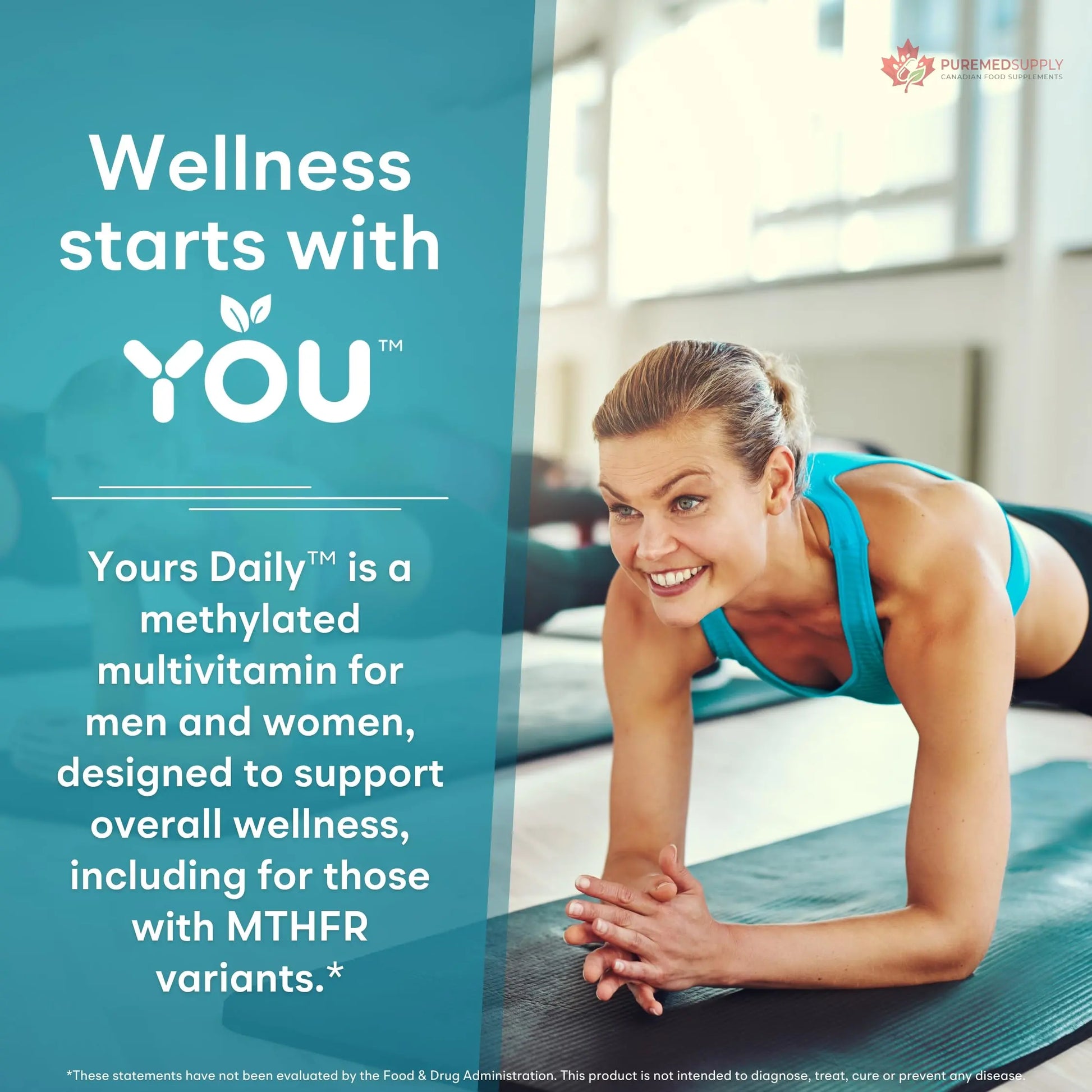 You Vites - Methylated Multivitamin for Men and Women, Methyl Multi Without Iron - 60 Capsules, MTHFR Supplement with Methyl B12, Methylfolate (5-MTHF), CoQ10 for Energy, Heart and Mood Support You Vites buy supplements canada