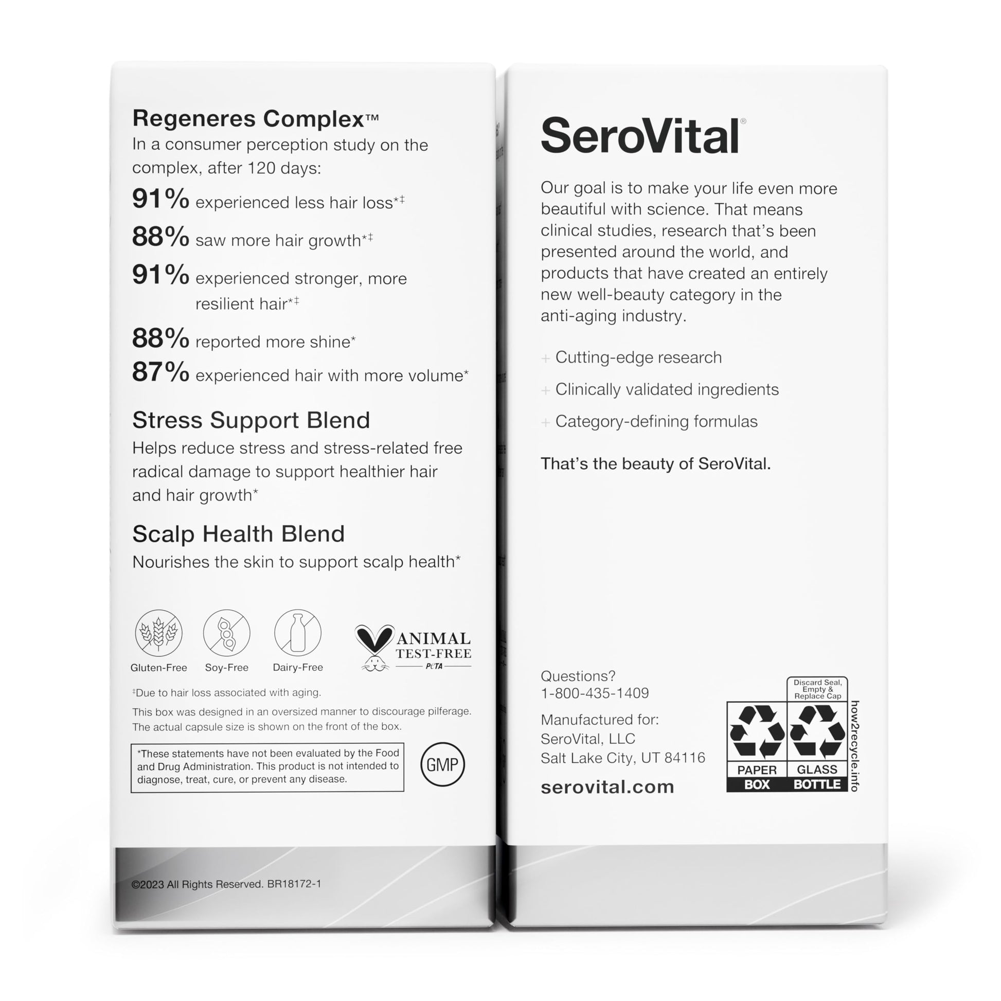 SeroVital Hair Regeneres Advanced, 90 Capsules, 30-Day Supply Serovital buy supplements canada
