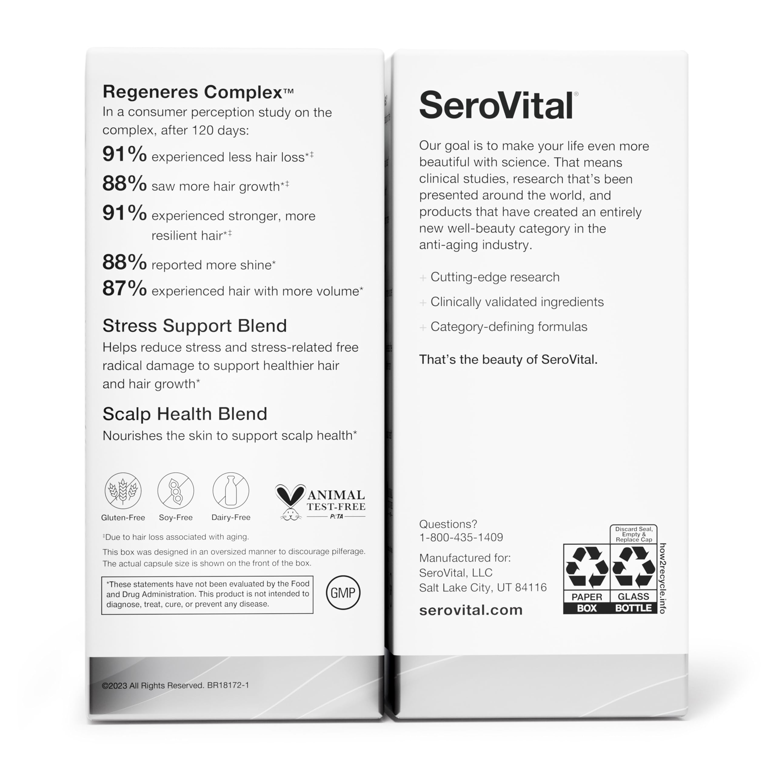 SeroVital Hair Regeneres Advanced, 90 Capsules, 30-Day Supply Serovital buy supplements canada