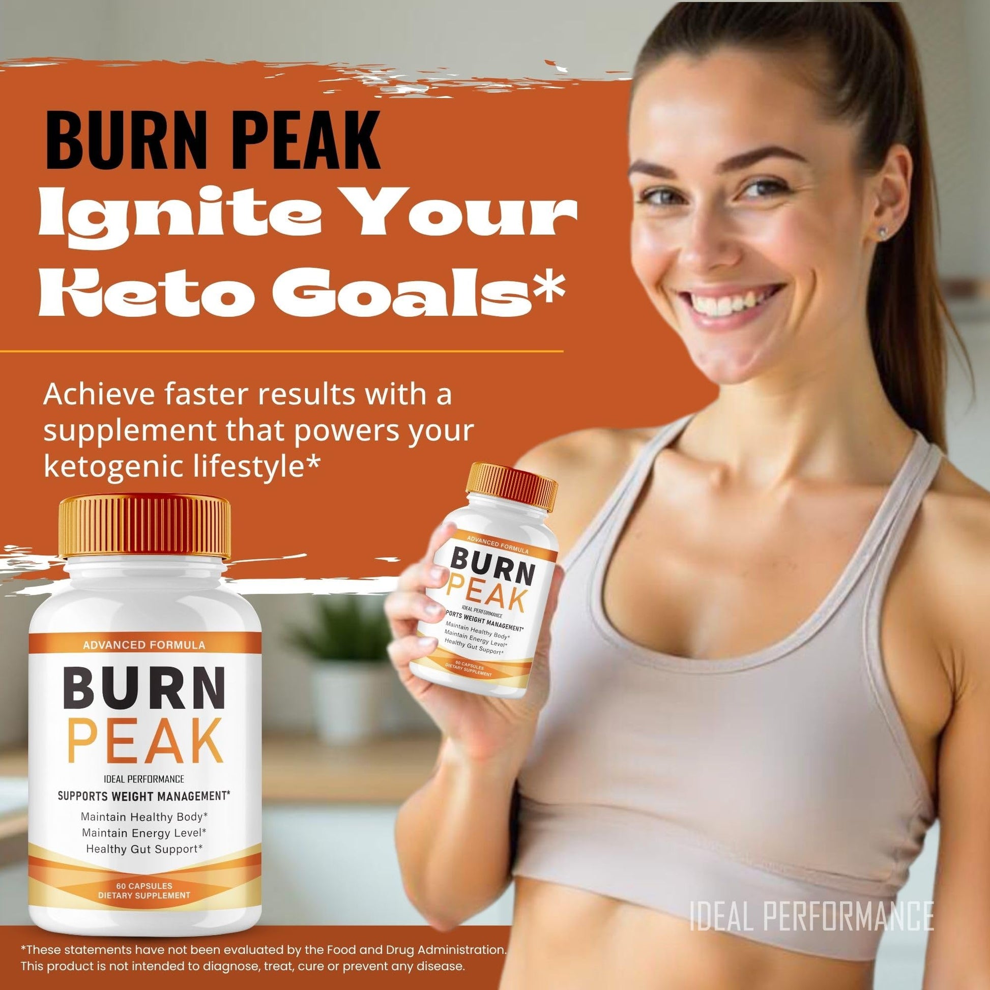 Burn Peak Capsules, Official BurnPeak Supplement Pills - Maximum Strength, All Natural Keto Capsule to Sustain Active Lifestyle & Fitness Goals, Overall Health Burn Peak Reviews (5 Pack) IDEAL PERFORMANCE buy supplements canada
