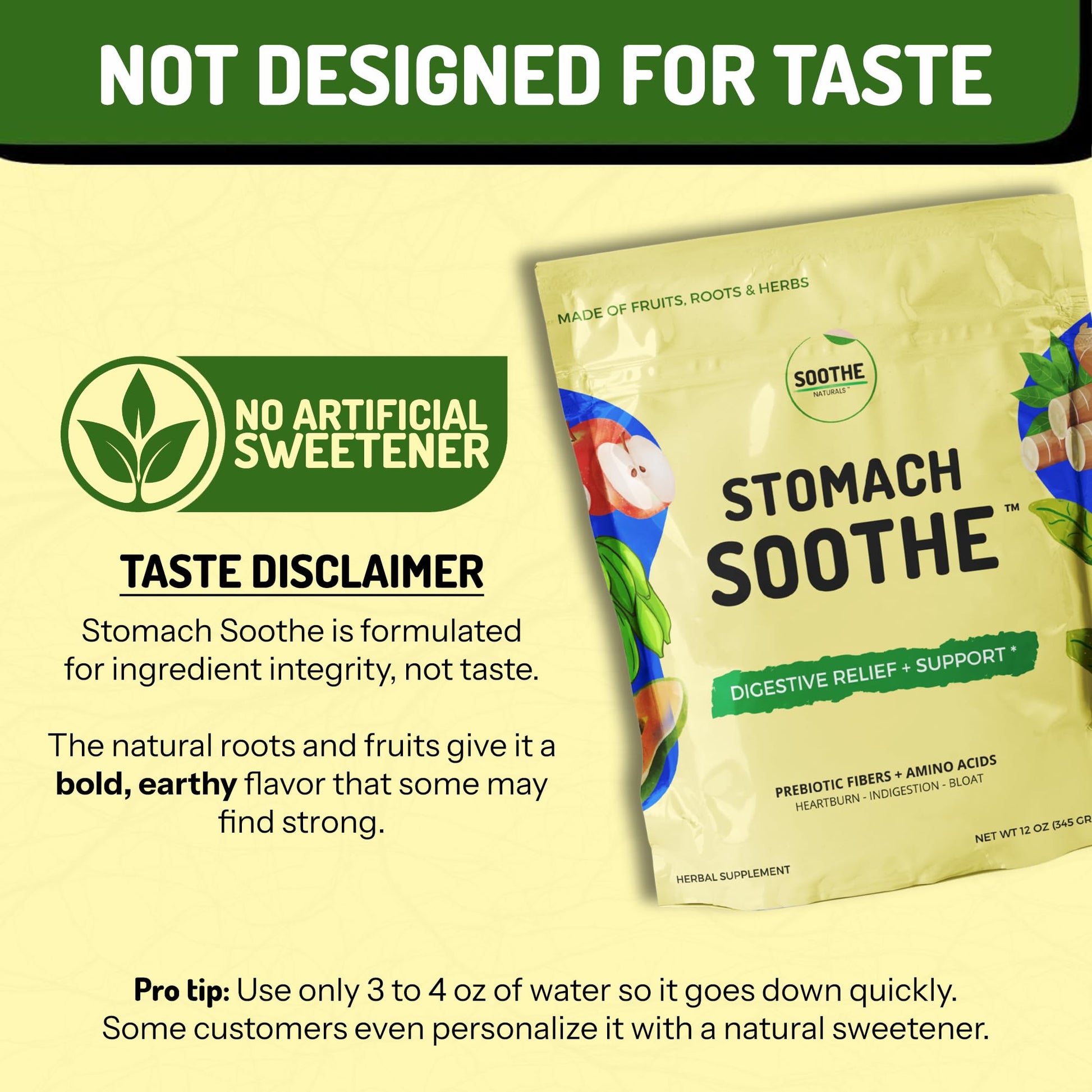 Stomach Soothe Soothe Naturals Acid Reflux Powder - L Glutamine for Gut Health, Acid Reflux Medicine, Leaky Gut Repair, Gut Lining Repair, Stomach Soothe buy supplements canada