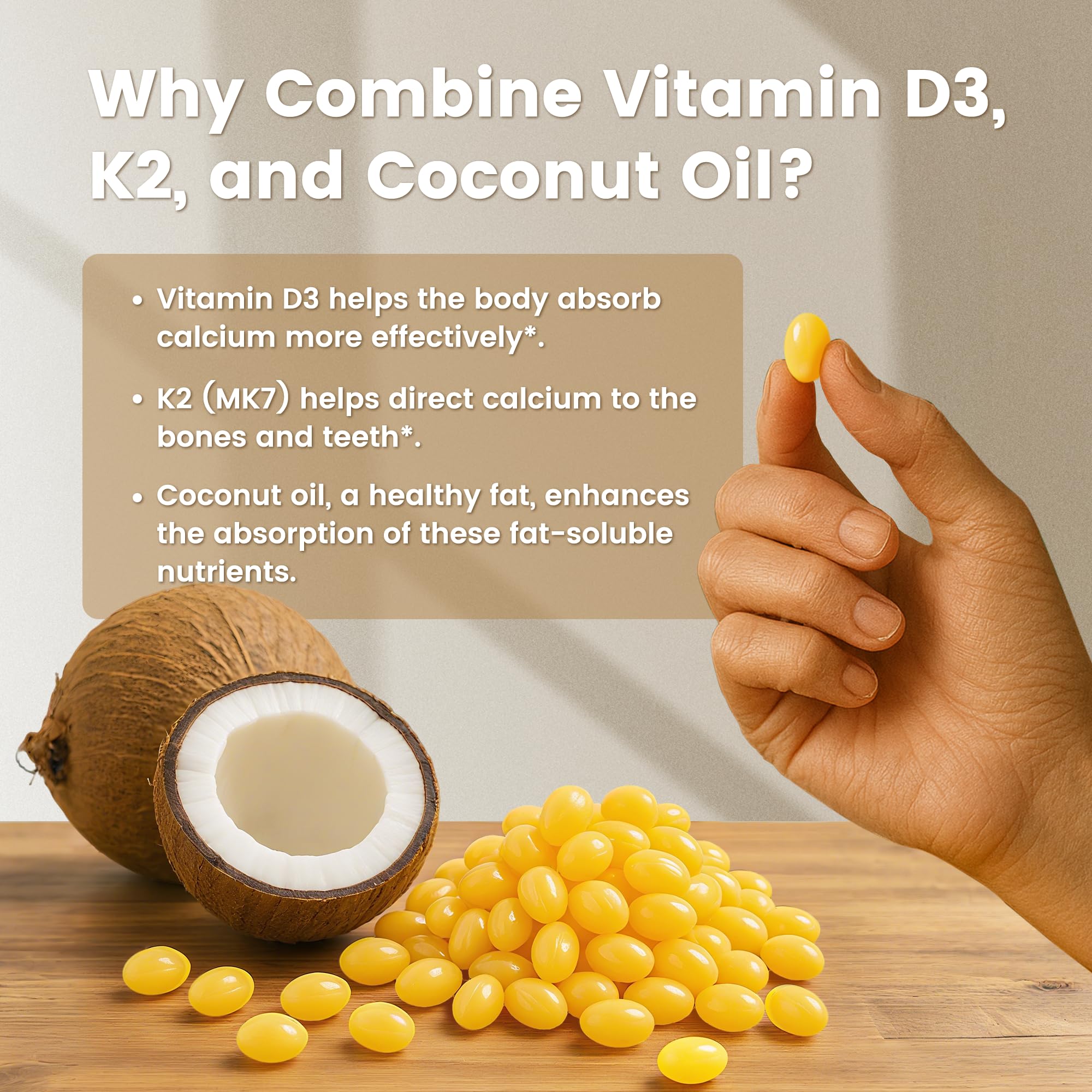 VEV Corefeel Vitamin D3 K2 10,000 IU, 200 mcg MK-7, 300 Coconut Oil Softgels, 2 in 1 Vitamins Supplement D & K (Include MK7), Easy to Swallow VEV buy supplements canada