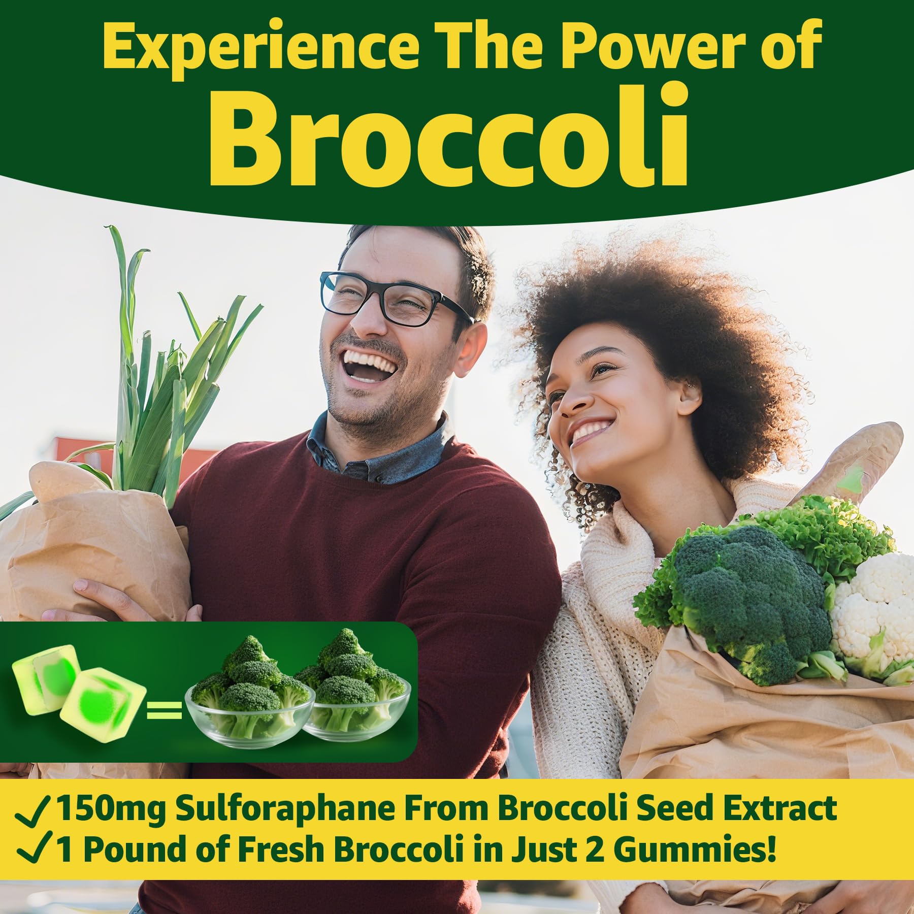Liposomal Sulforaphane Supplement 150mg, from Broccoli Seed Extract w/Myrosinase, Quercetin, Glutathione, Sulforaphane Supplement Gummies for Antioxidants Detox Cellular Brain Health, Chewable 60Cts LILICARE buy supplements canada
