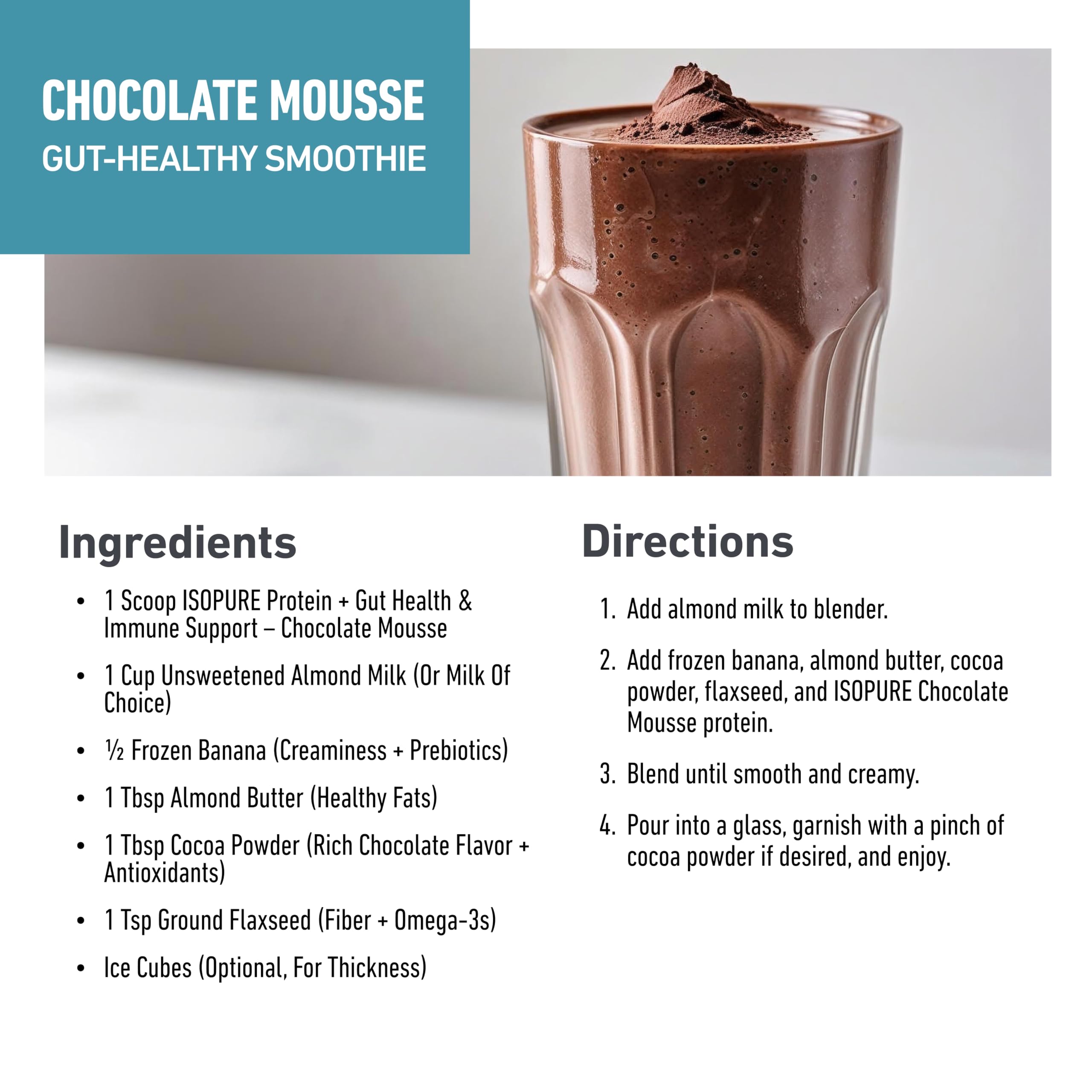Isopure Protein + Gut Health & Immune Support Powder, Chocolate Mousse, 25g Whey Protein with Prebiotics & Vitamins, 12 Servings (Pack of 1) Isopure buy supplements canada