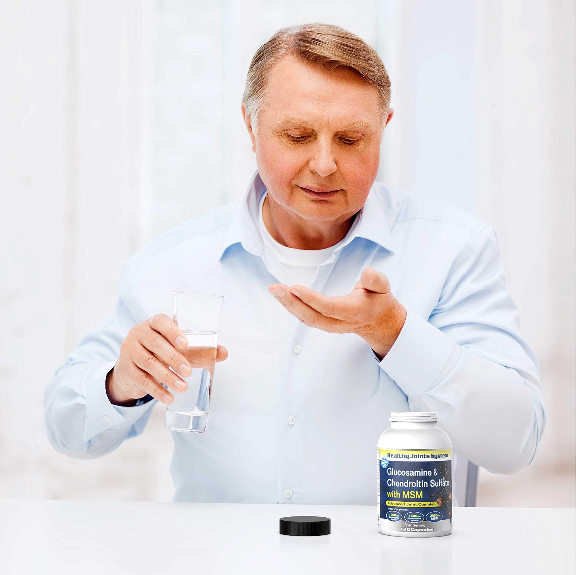 Healthy Joints System Glucosamine Chondroitin MSM Supplement for Joint & Bone Health - 120 Capsules | Joint Support & Discomfort Relief for Back, Knees, Hands Healthy Joints System buy supplements canada