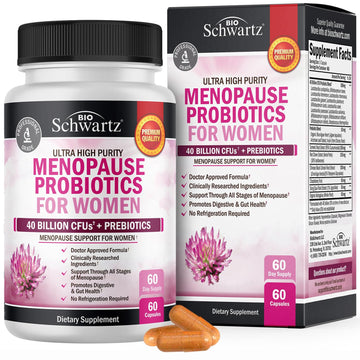 Menopause Support Probiotics for Women - Unique Menopause Relief for Hot Flashes BioSchwartz buy supplements canada