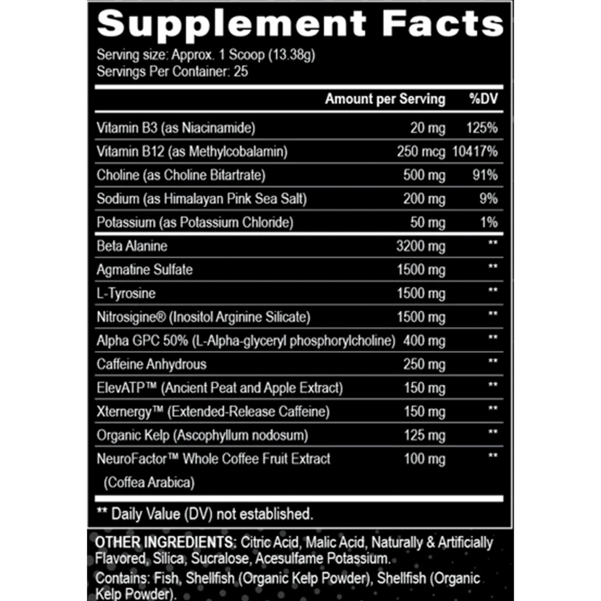 Black Magic Supply Villain High-Stim Nootropic Pre-Workout - Beta-Alanine, L-Tyrosine Black Magic Supply buy supplements canada