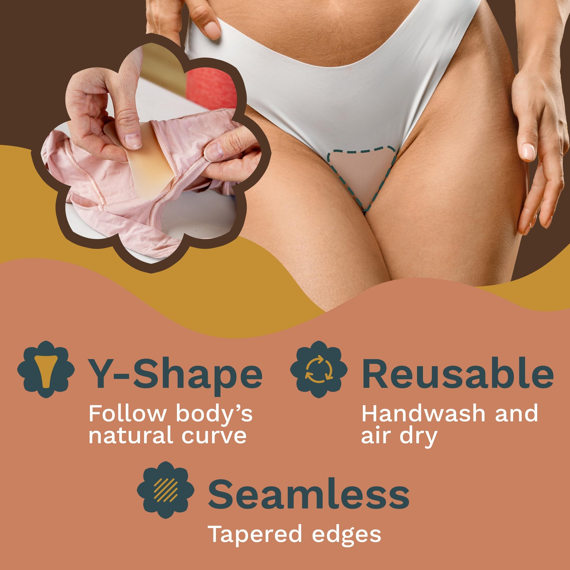 Camel Toe Concealer | Seamless Camel Toe Hider, Anti Camel Toe Cover Silicone Insert, No Camel Toe Nia Vertue buy supplements canada