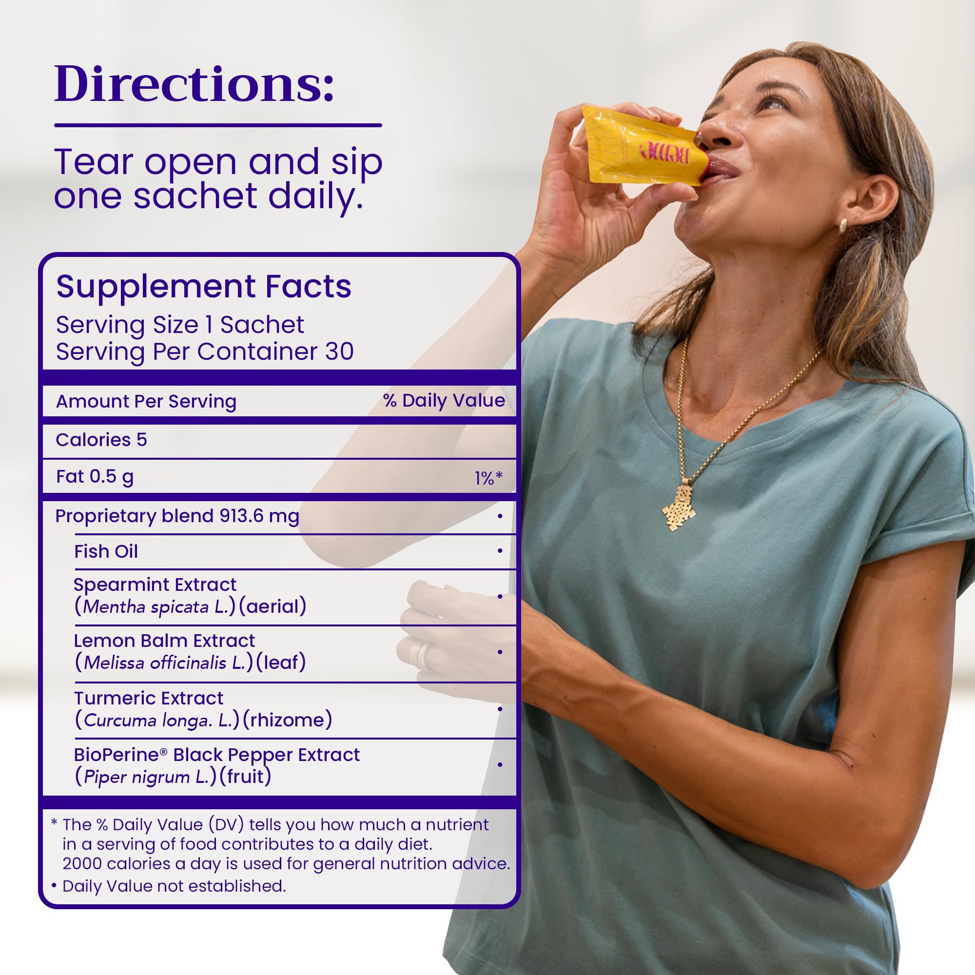 BeMe Liquid Omega 3 Fish Oil - Turmeric Curcumin, Lemon Balm Extract & Omega 3 Supplement for Women - Patented EPAX® for Quick Absorption & high bioavailability - Supports Memory & Brain Health BeMe buy supplements canada