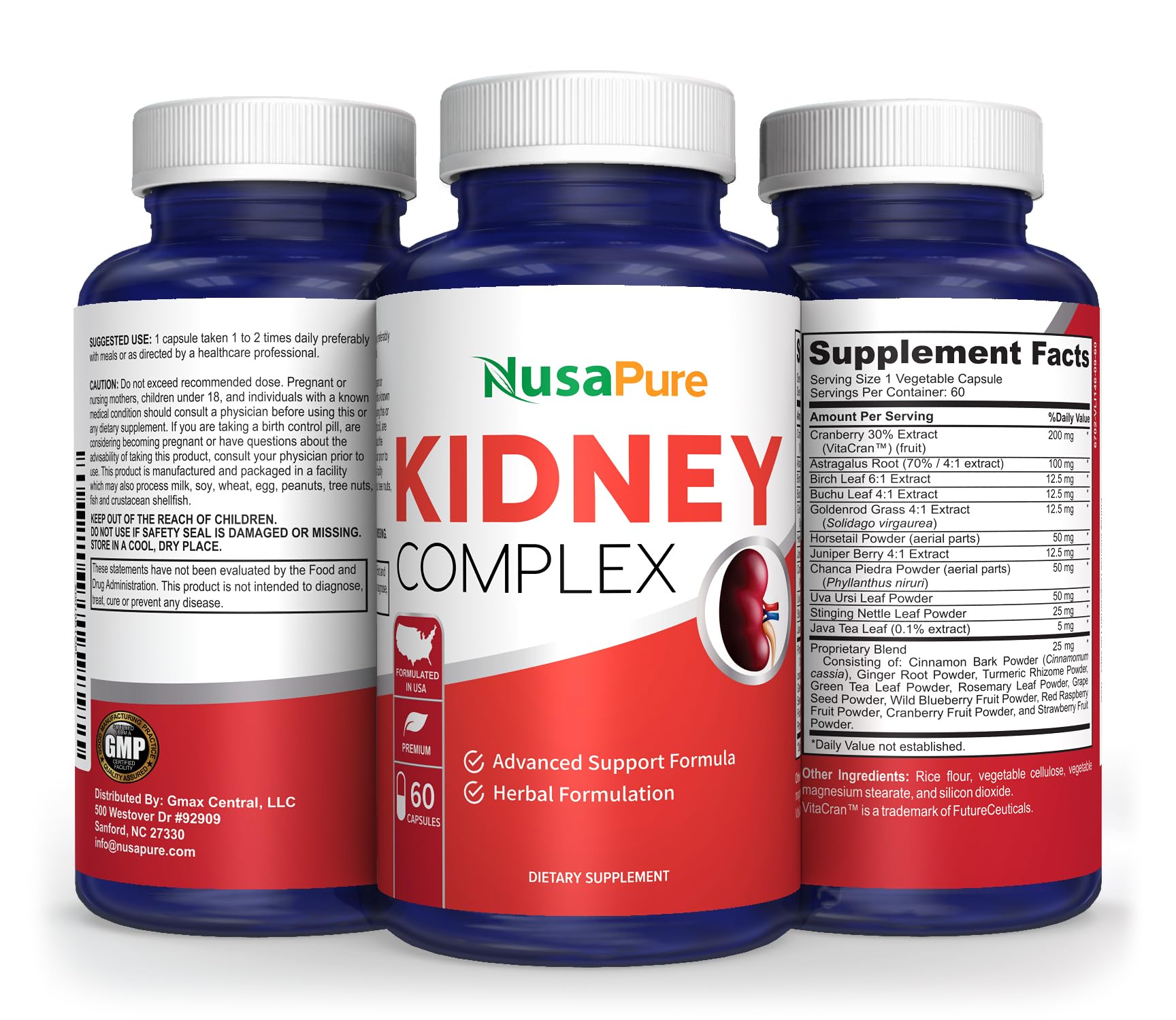 NusaPure Kidney Complex (Vegetarian) 60 caps NusaPure buy supplements canada