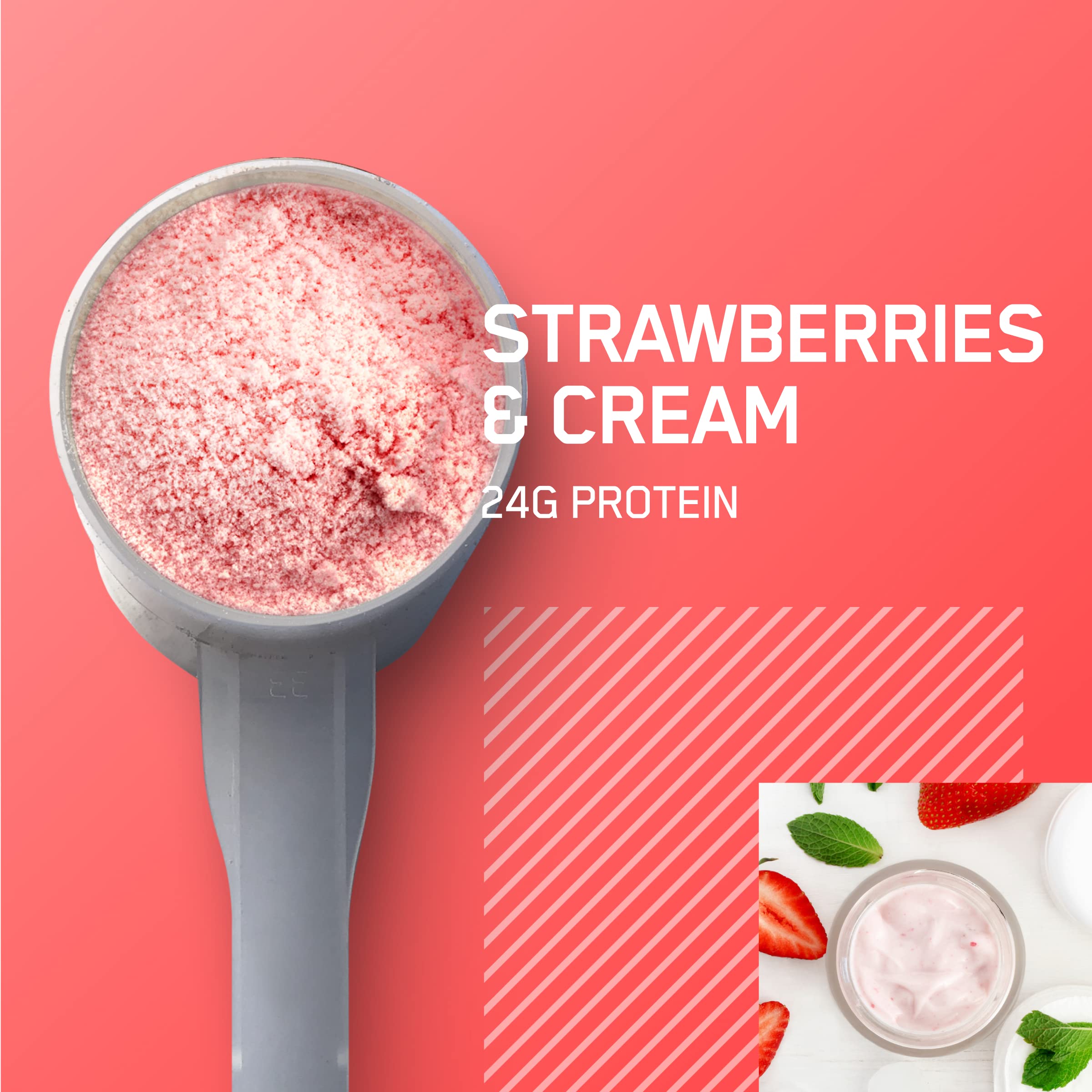 Optimum Nutrition Gold Standard 100% Whey Protein Powder, Strawberries & Cream Optimum Nutrition buy supplements canada