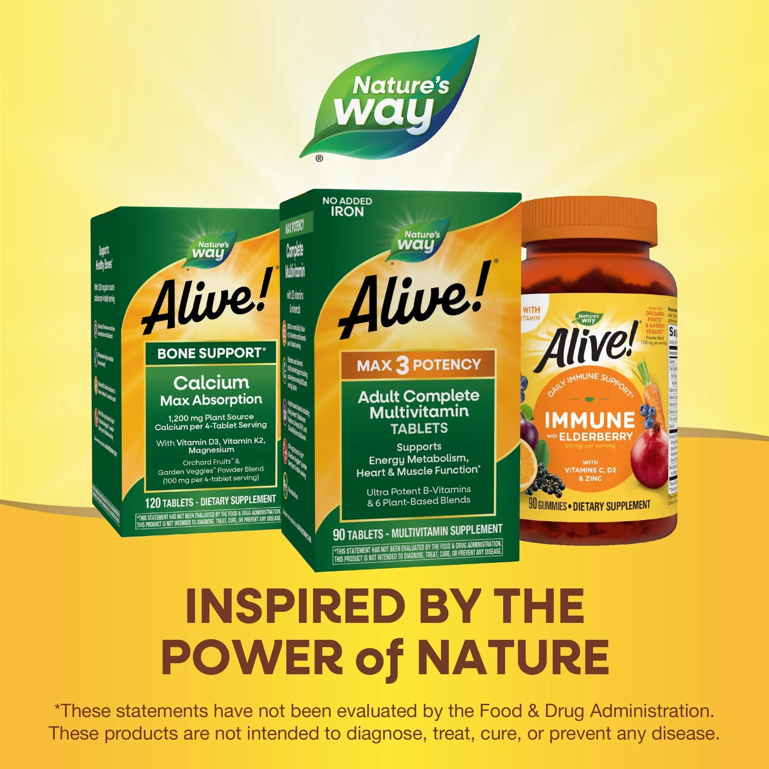 Nature's Way Alive! Max3 Potency Adult Complete Multivitamin, High Potency B-Vitamins to Support Energy Metabolism Nature's Way buy supplements canada