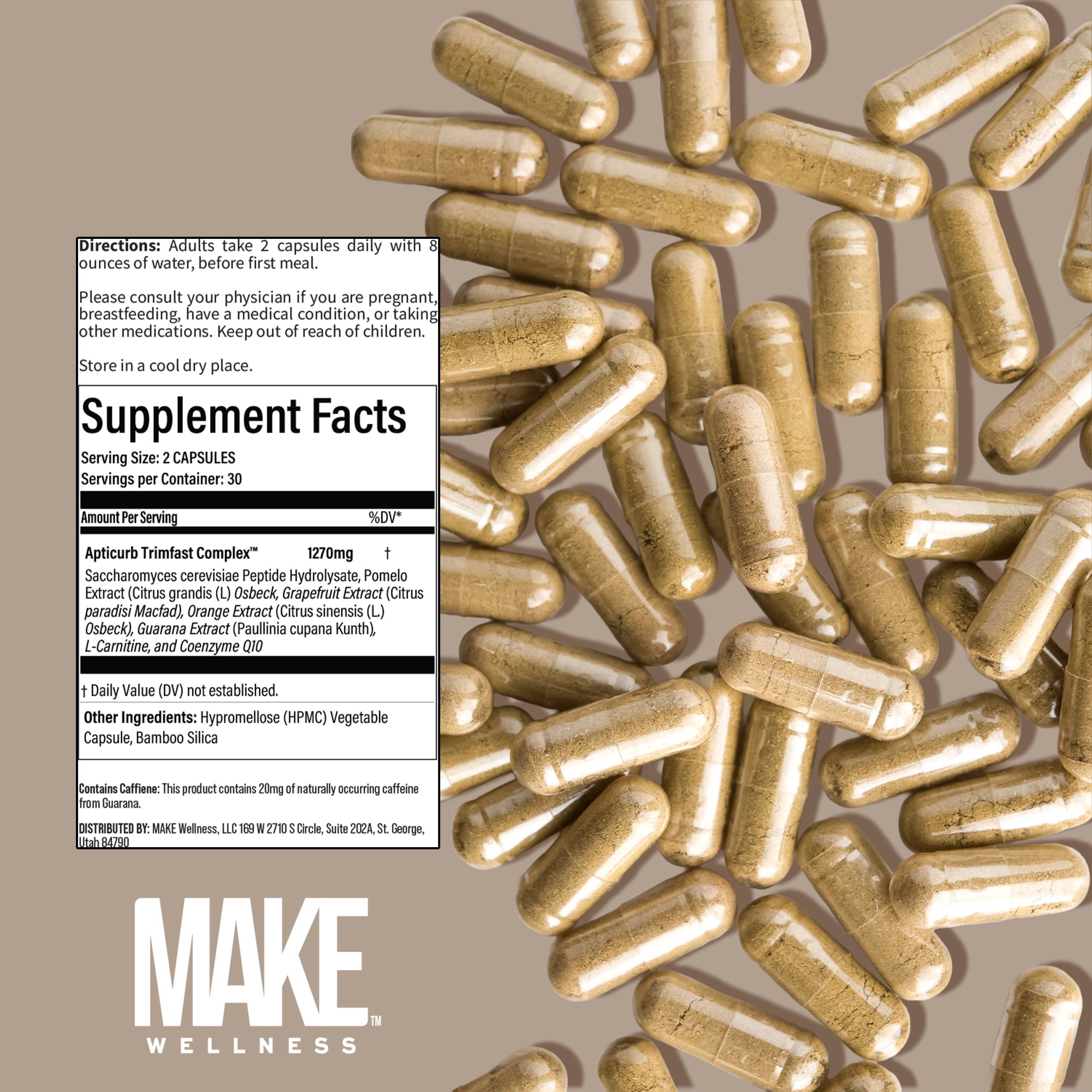 Make Wellness Lean Peptide Supplement | Supports Overall Wellness, Normal Muscle Health & Active Lifestyles | Bioactive Peptide Blend | Clean, Non-GMO Formula | 30 Servings for Daily Nutrition Make Wellness buy supplements canada