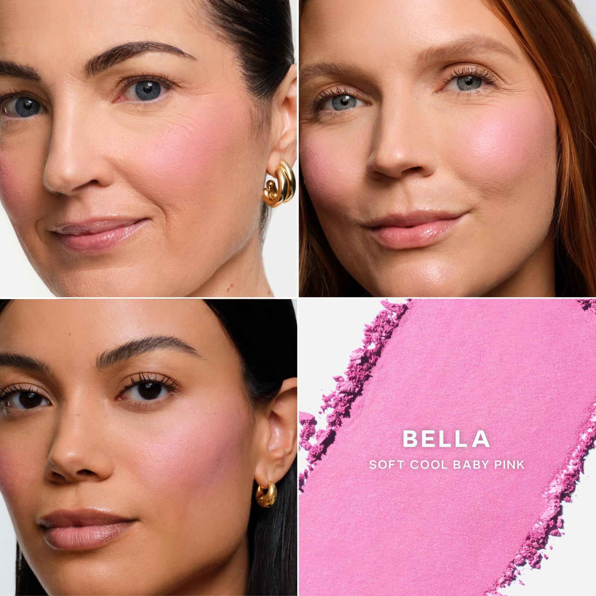 Saie Blush & Brush Duo - SuperSuede Baked Blush in Bella (.01 oz) & Powder Blush Brush - Talc-Free, Moisturizing Blush with Vegan, Fluffy Brush for Seamless Application Saie buy supplements canada