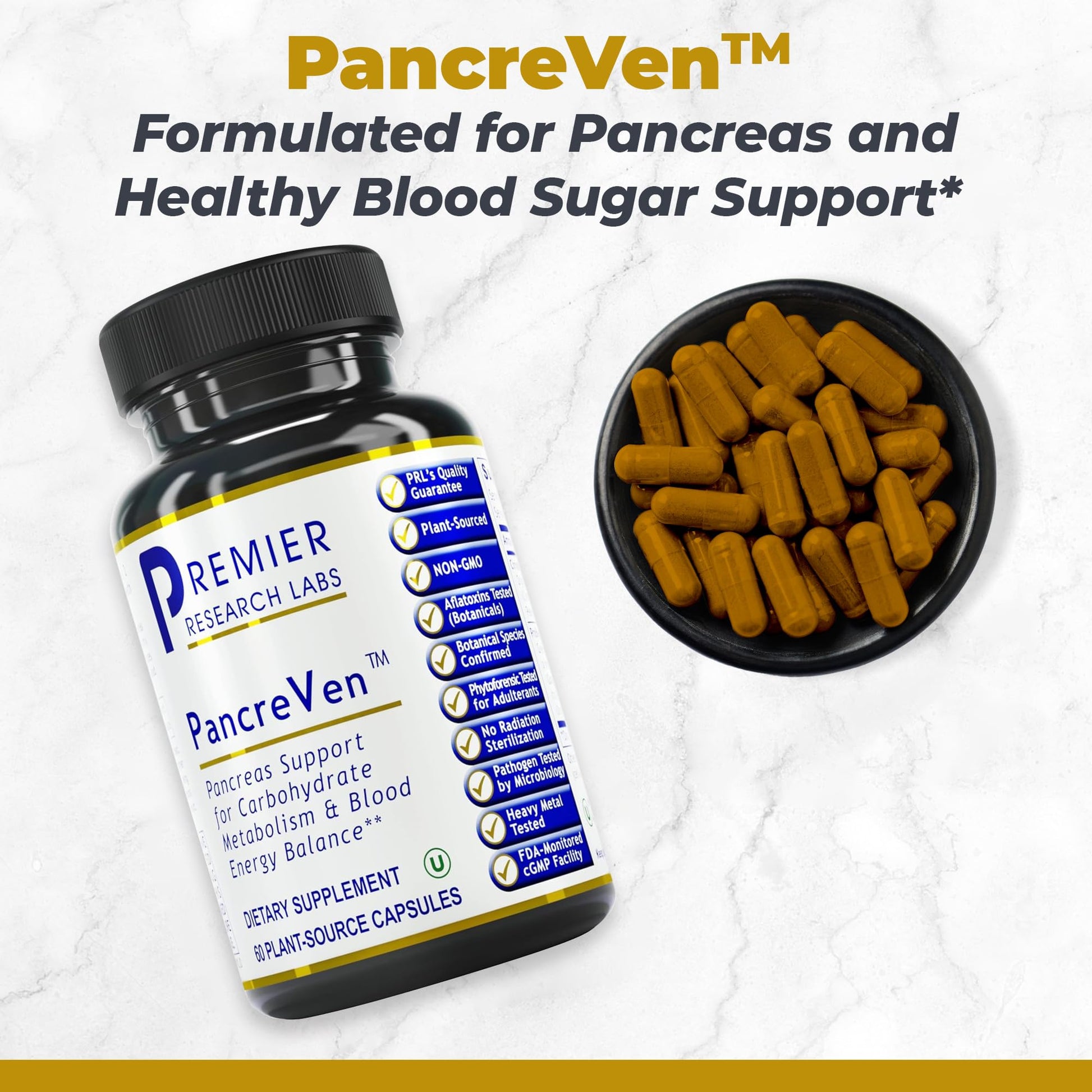 Premier Research Labs PancreVen - Pancreas Support, Pancreas Supplement, Cinnamon Supplements with Organic Ceylon Cinnamon & Prickly Pear to Aid Pancreas Health - 120 Vegetarian Capsules Premier Research Labs buy supplements canada