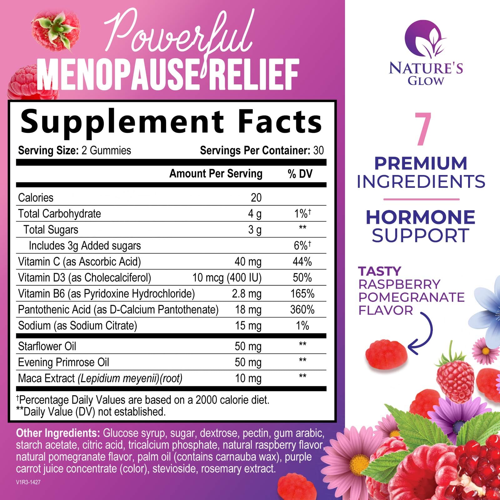 Menopause Supplement for Women - Complete Multi-Benefit Menopause Relief Gummy for Mild Hot Flashes & Night Sweats, Natural Balance & Energy Support, Menopausal Vitamins, Gluten Free - 60 Gummies Nature's Glow buy supplements canada