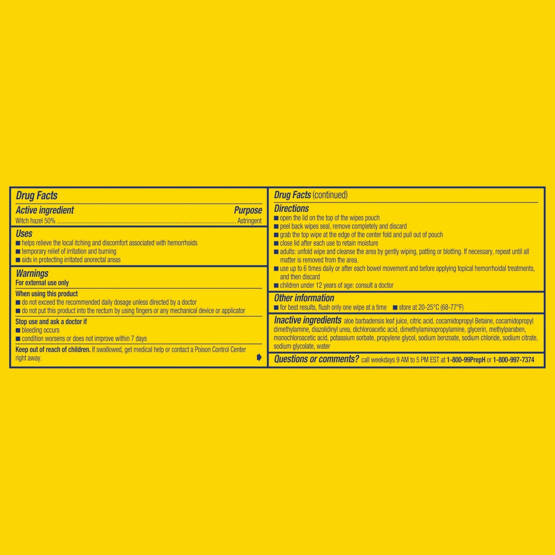 Preparation H Hemorrhoid Flushable Wipes with Witch Hazel for Skin Irritation Relief - 48 Count (Pack of 4) Preparation H buy supplements canada