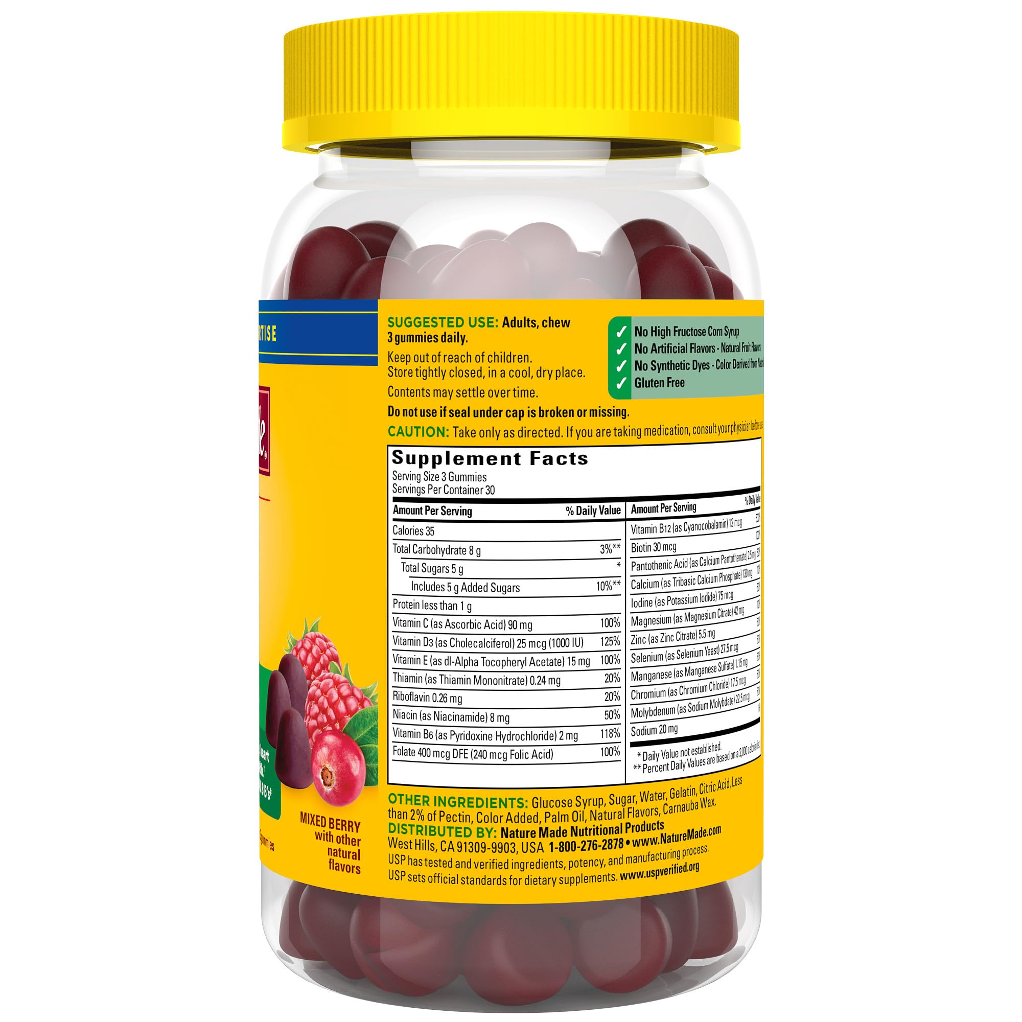 Nature Made Advanced Multivitamin Gummies for Adults, Women's and Men's Multivitamin Gummies with Magnesium Citrate Nature Made buy supplements canada