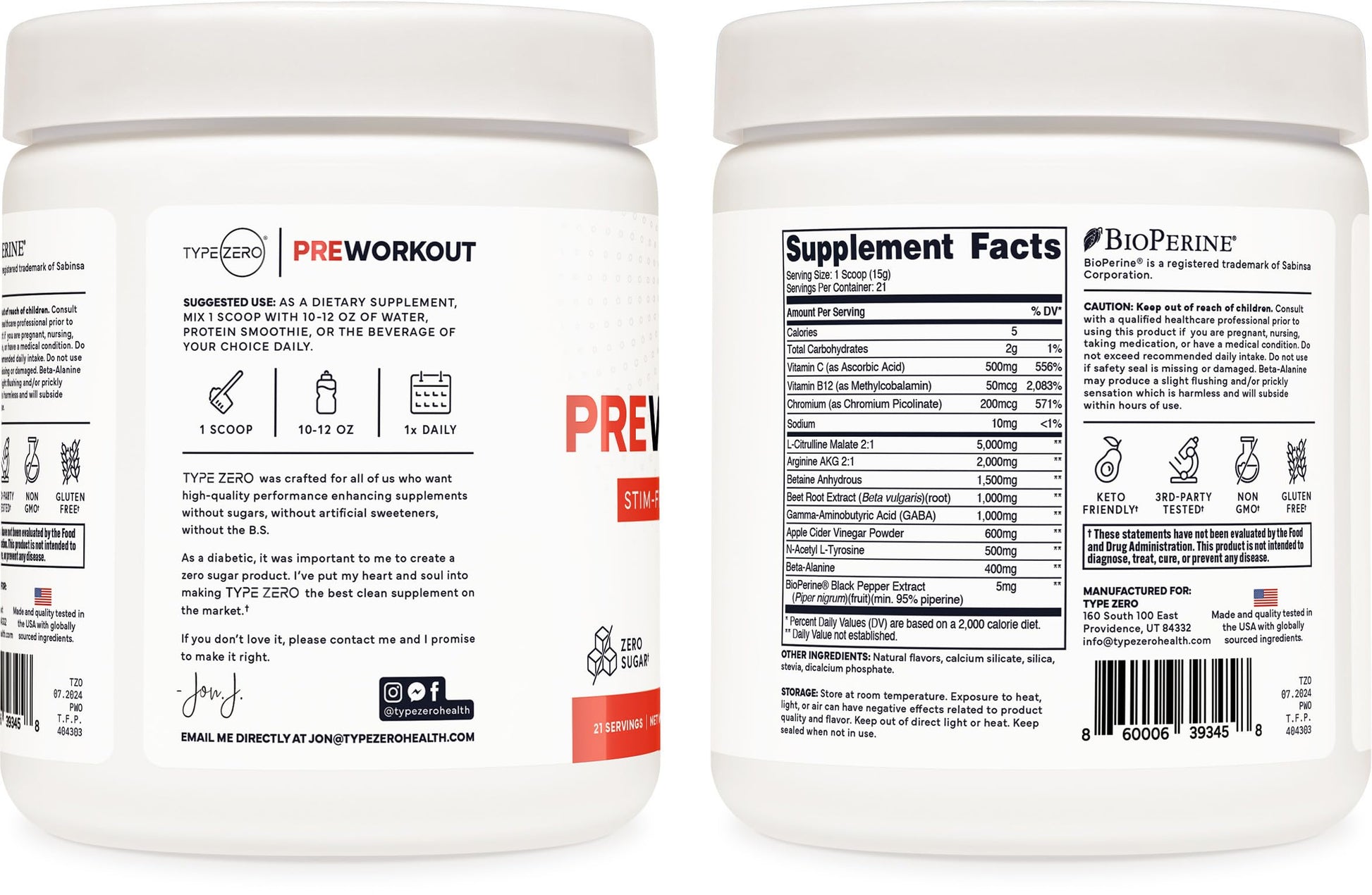 Ultra Clean Stim Free Pump Pre Workout + Nitric Oxide Booster (Fruit Punch) Beetroot, 7G Arginine Citrulline Malate, Betaine, Beta A, ACV+ - Sugar/Caffeine Free Natural Non Stim Preworkout Men & Women Type Zero buy supplements canada