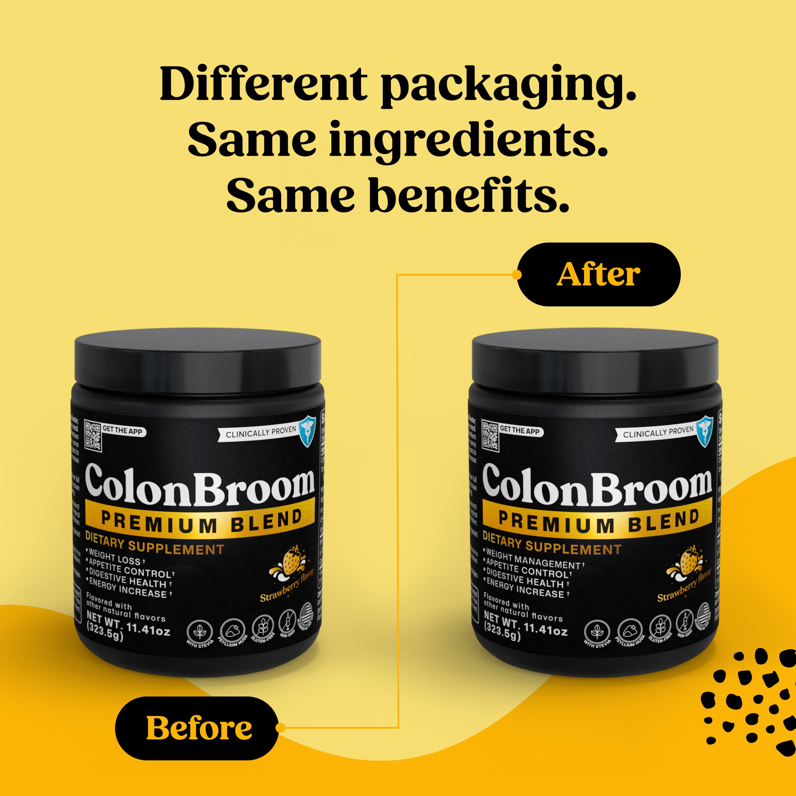 ColonBroom Premium Weight Management Supplement (Strawberry) - Colon Broom Psyllium Husk Fiber Powder Drink - Gluten Free, Non-GMO Colon Cleanse for Bloating Relief & Gut Health, 200 Servings ColonBroom buy supplements canada