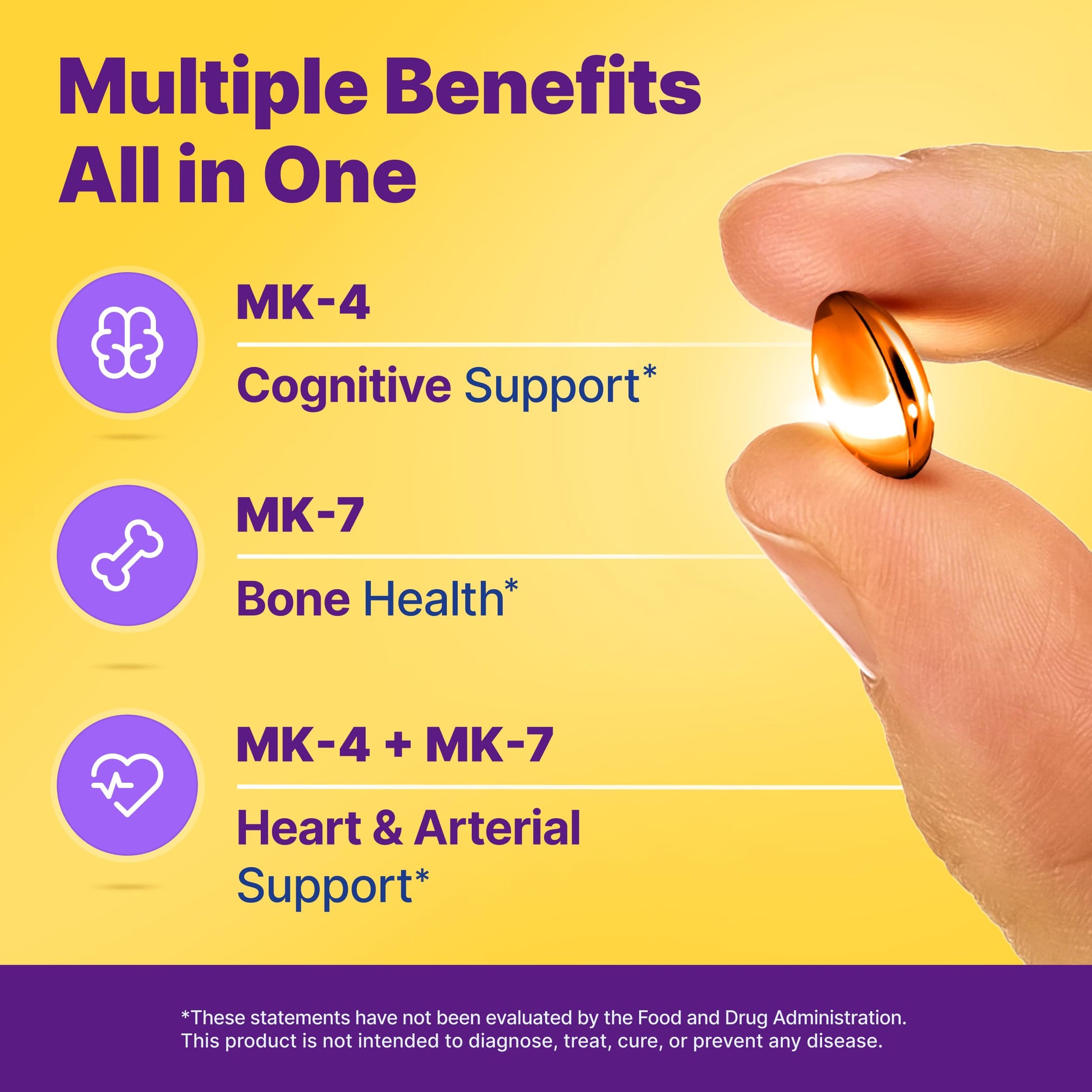 InnovixLabs Full Spectrum Vitamin K2-90 Softgels with 600 mcg of Trans Form MK7 and MK4 - Supports General Health and Bone Strength InnovixLabs buy supplements canada