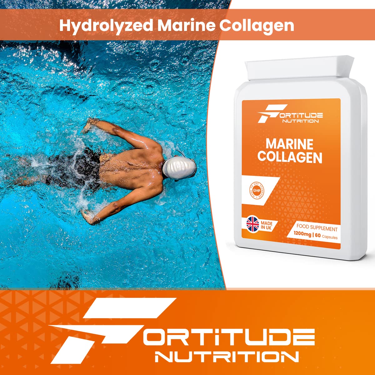 Marine Collagen Capsules | Hydrolyzed Marine Collagen with Vitamin C | High Strength Collagen Fortitude Nutrition buy supplements canada