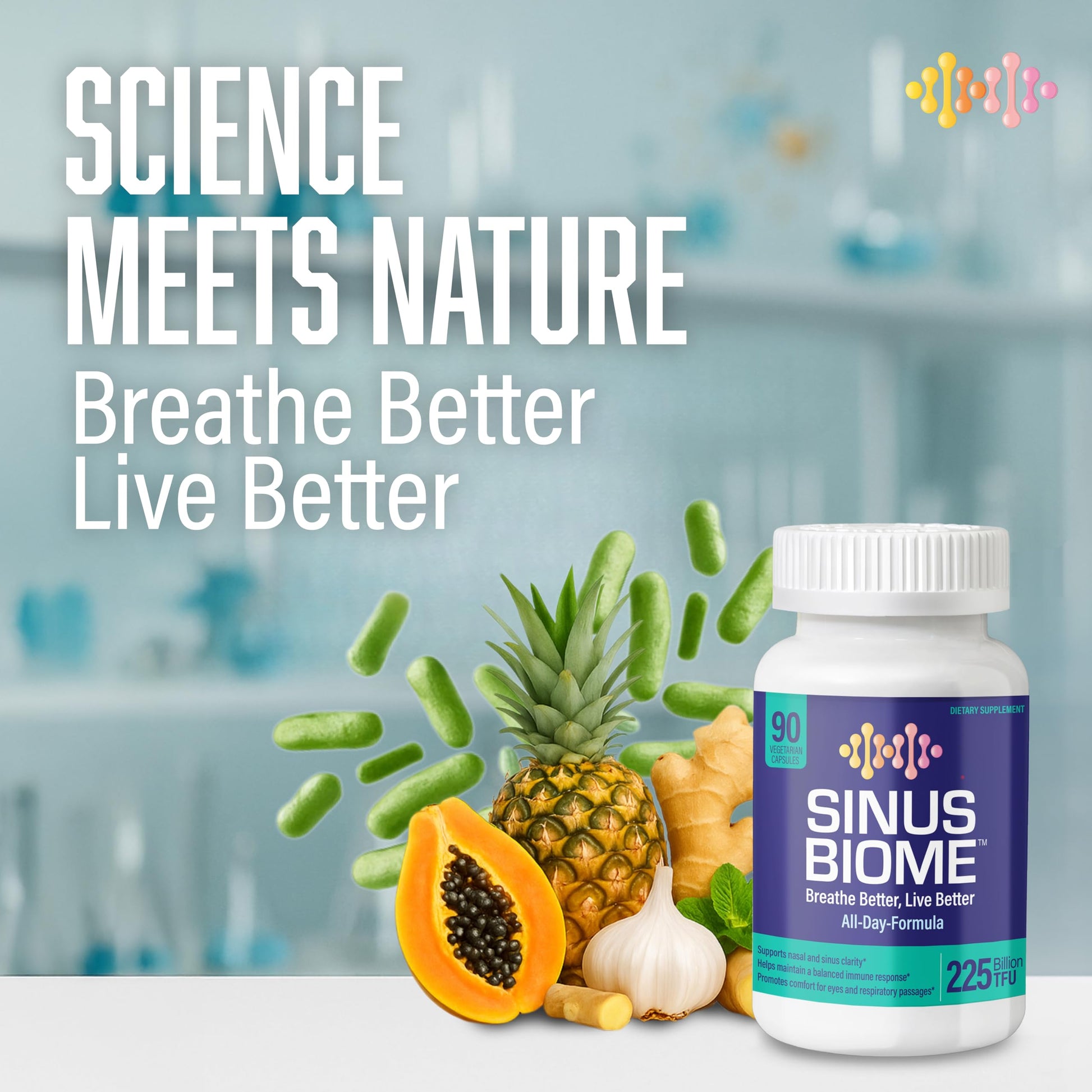 NANOWELL Sinus Biome All-Day Formula Dietary Supplement, 90 Vegetarian Capsules, 225 Billion TFU for Nasal, Sinus, Respiratory Support NANOWELL buy supplements canada