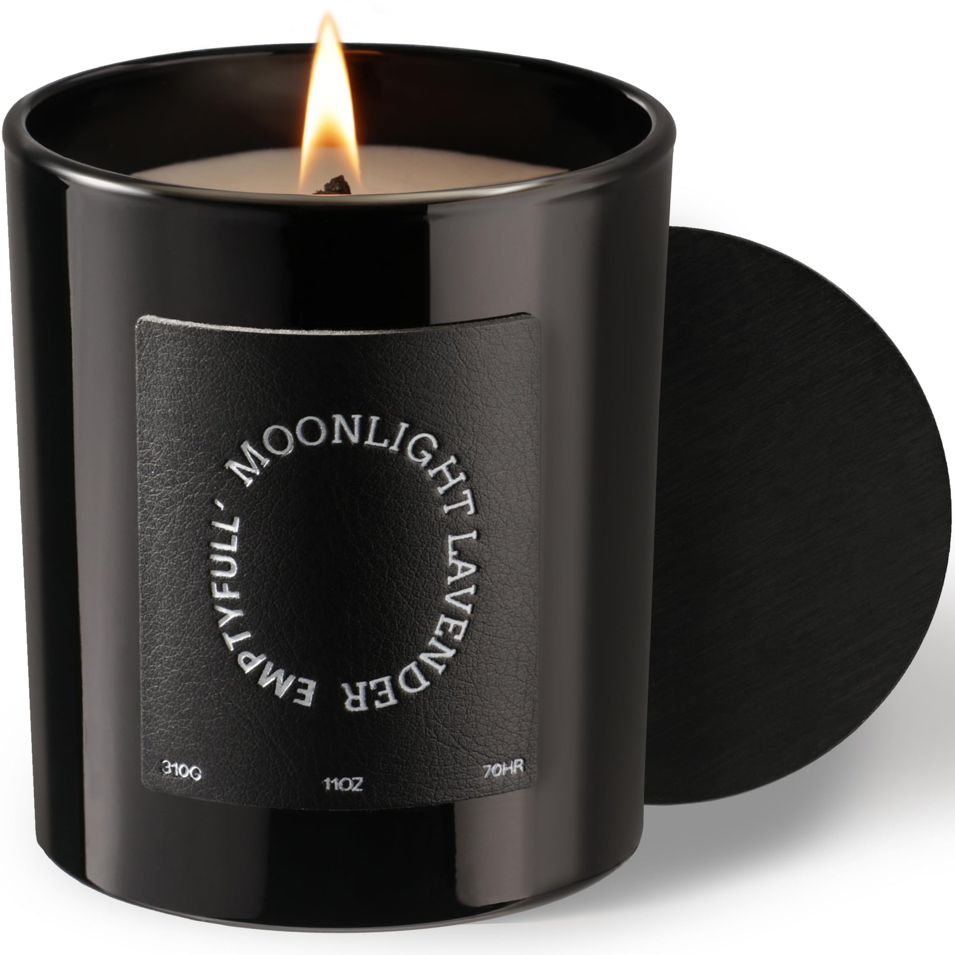 EMPTYFULL Lavender Scented Candles, Wood Wick, 11 oz Large Candle, Natural Soy Candles Emptyfull buy supplements canada