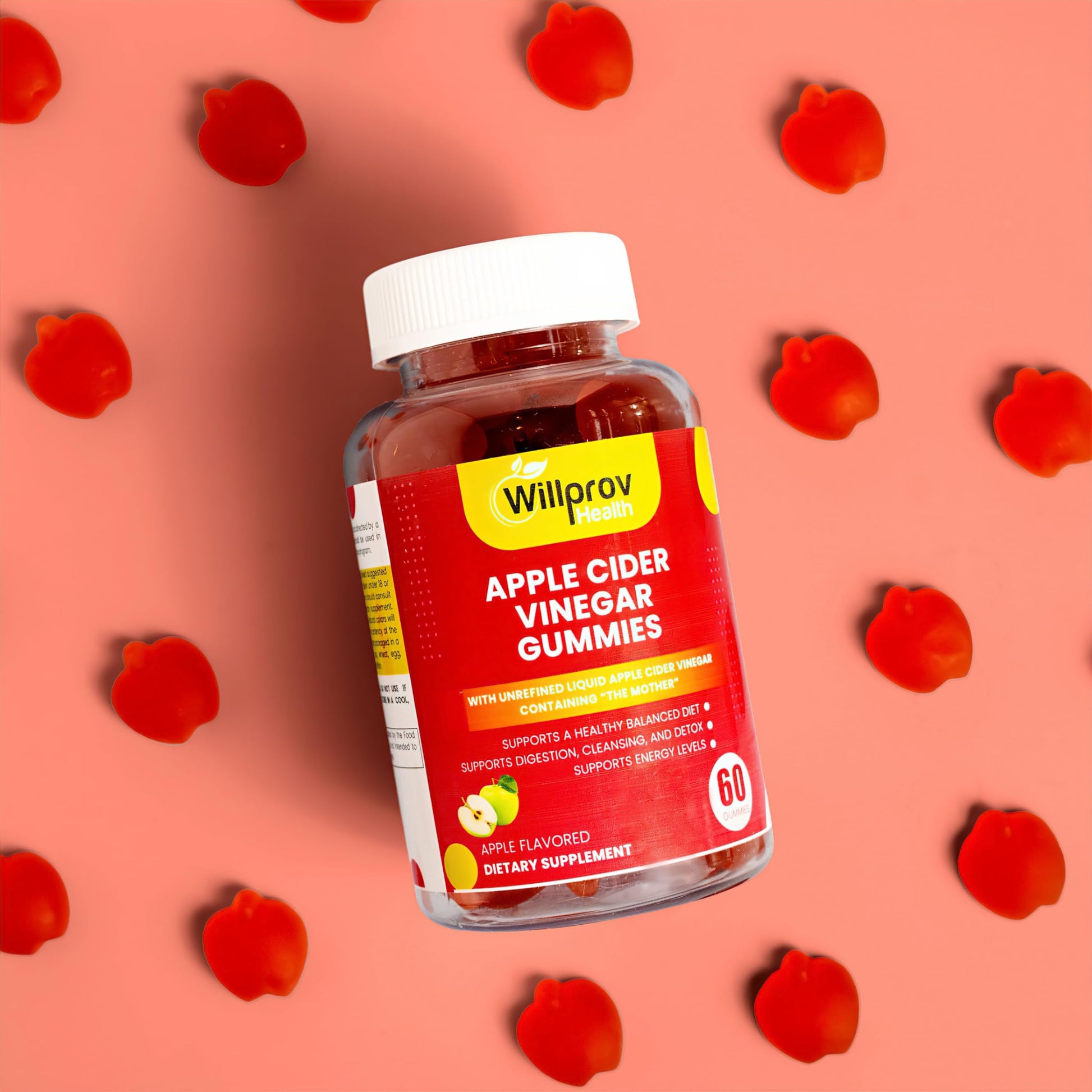 Willprov Health Apple Cider Vinegar Gummies - 1000mg ACV with Mother for Metabolism Willprov Health buy supplements canada