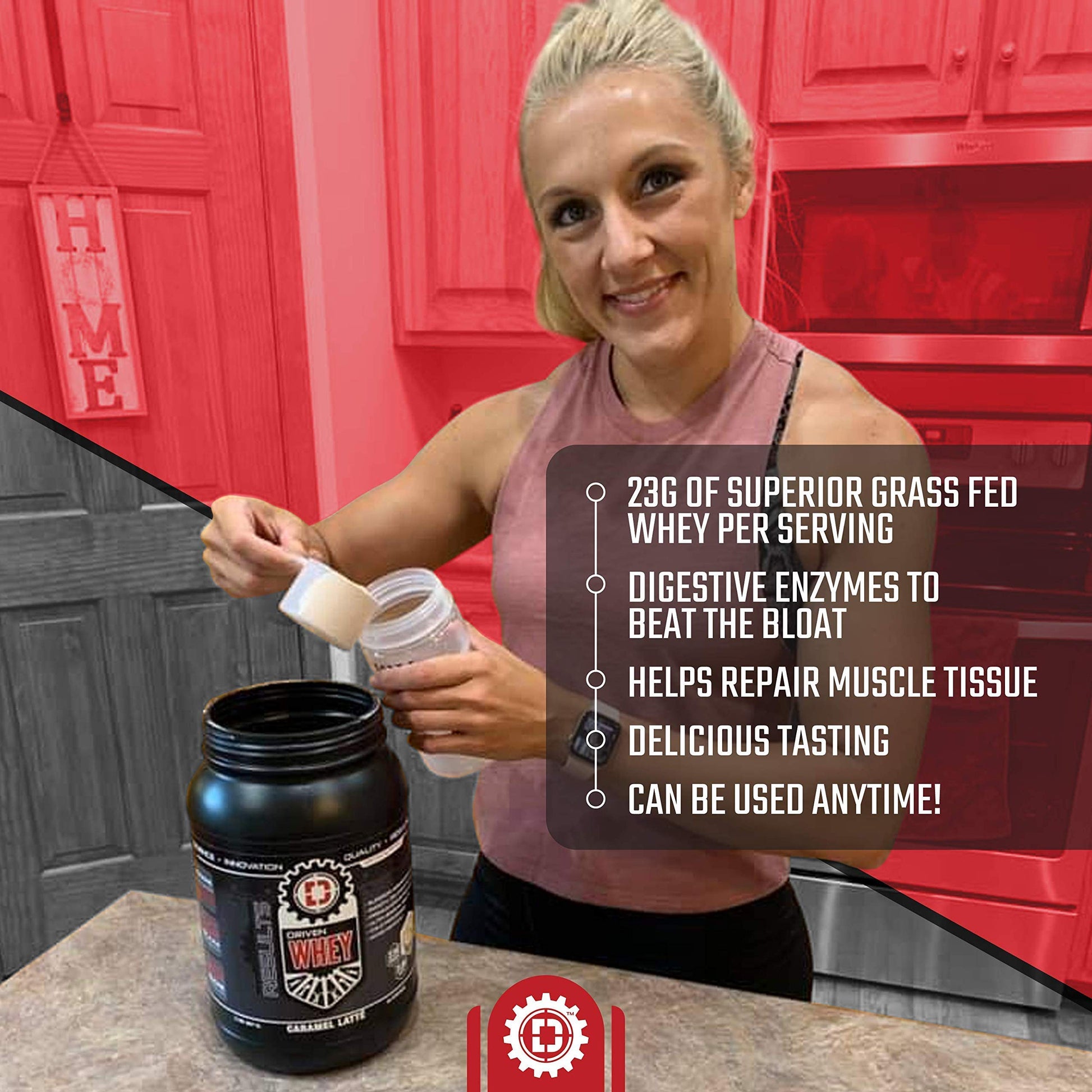Driven WHEY- Grass Fed Whey Protein Powder: Delicious, Clean Protein Shake Driven Nutrition buy supplements canada