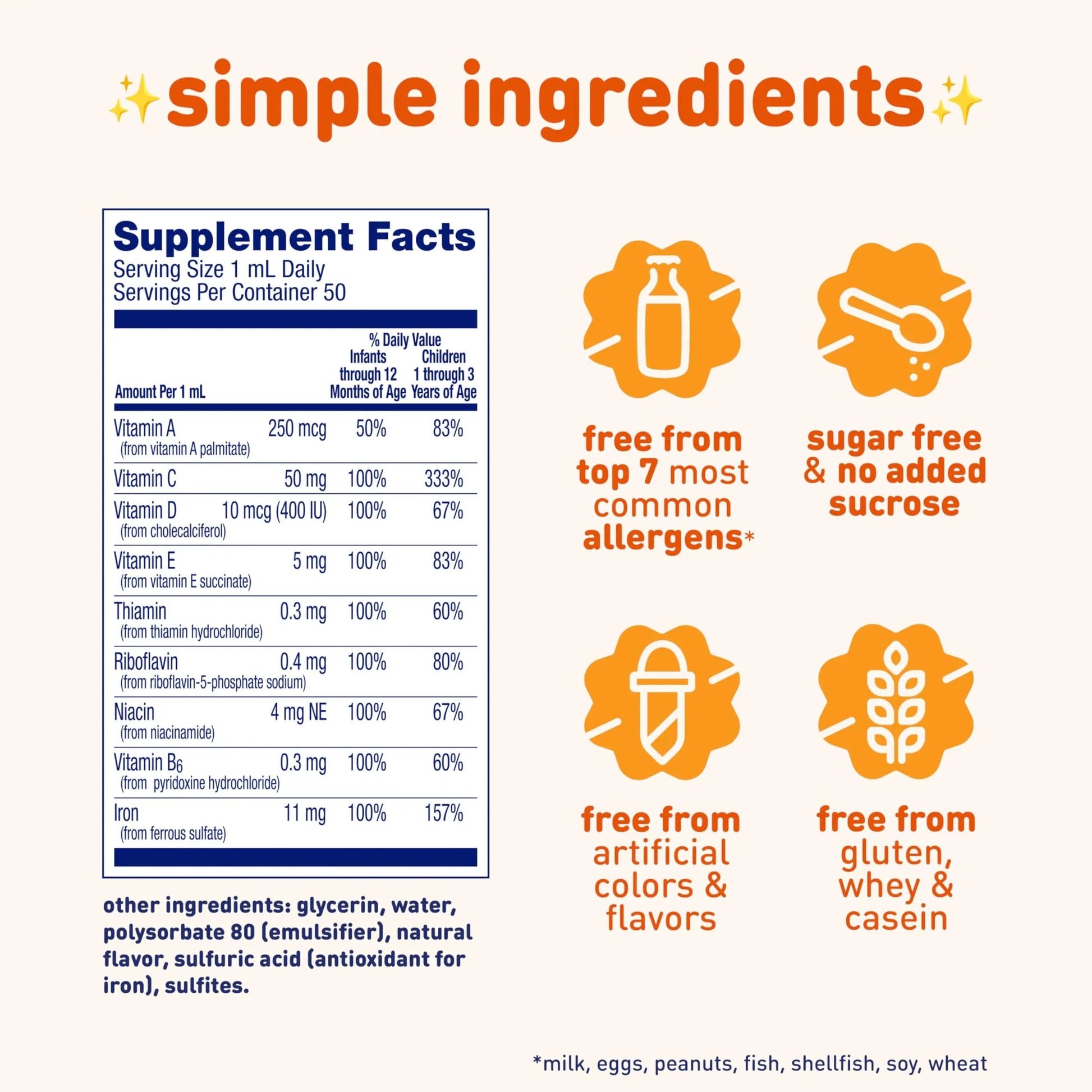 Enfamil Poly-Vi-Sol and Fer-in-Sol Iron Liquid Drop Multivitamin Supplements for Infants and Toddlers, 2x50 mL Dropper Bottle Enfamil Prenatals & Baby Vitamins buy supplements canada